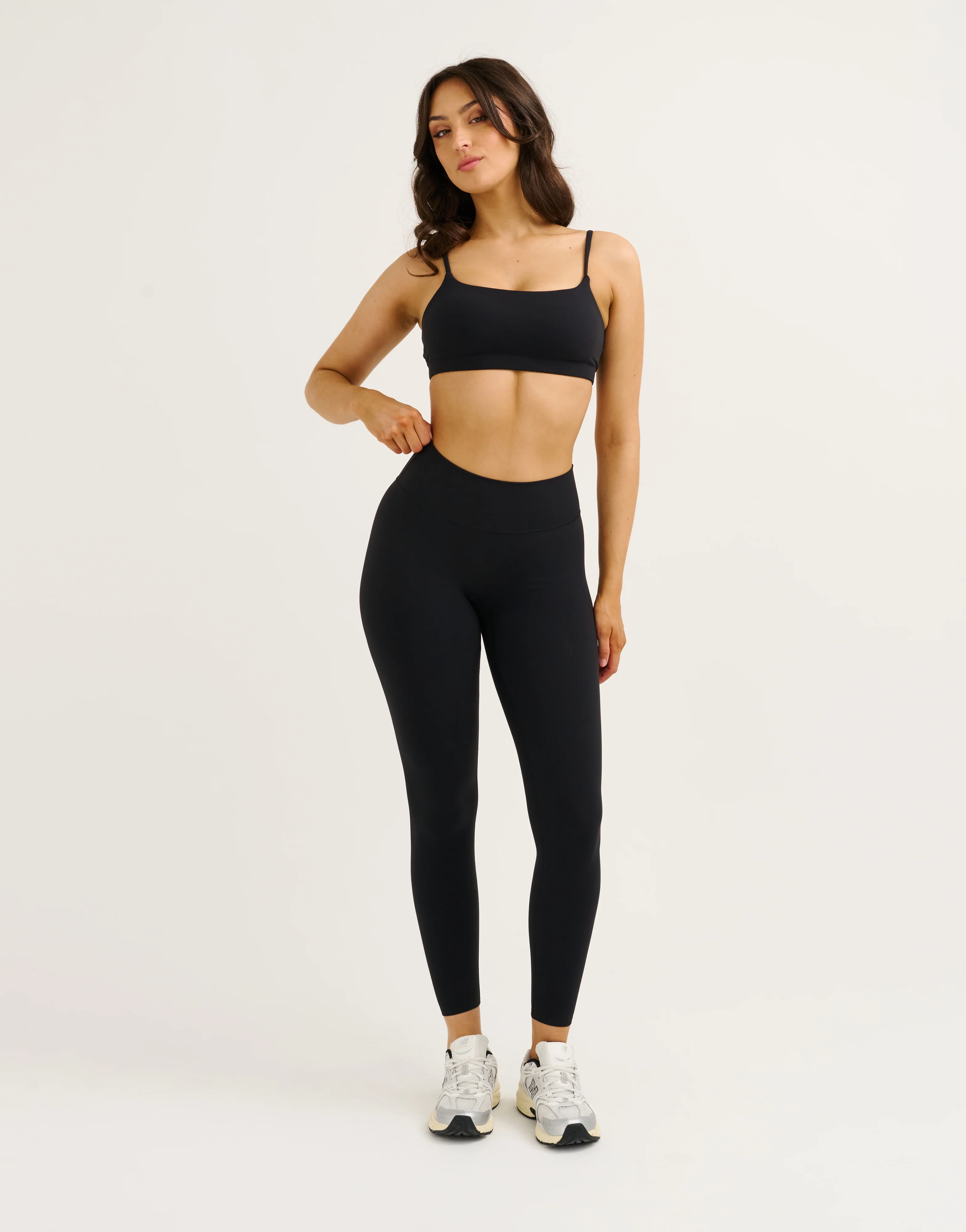 Lycra Invisible Scrunch Leggings - Black - Image 8