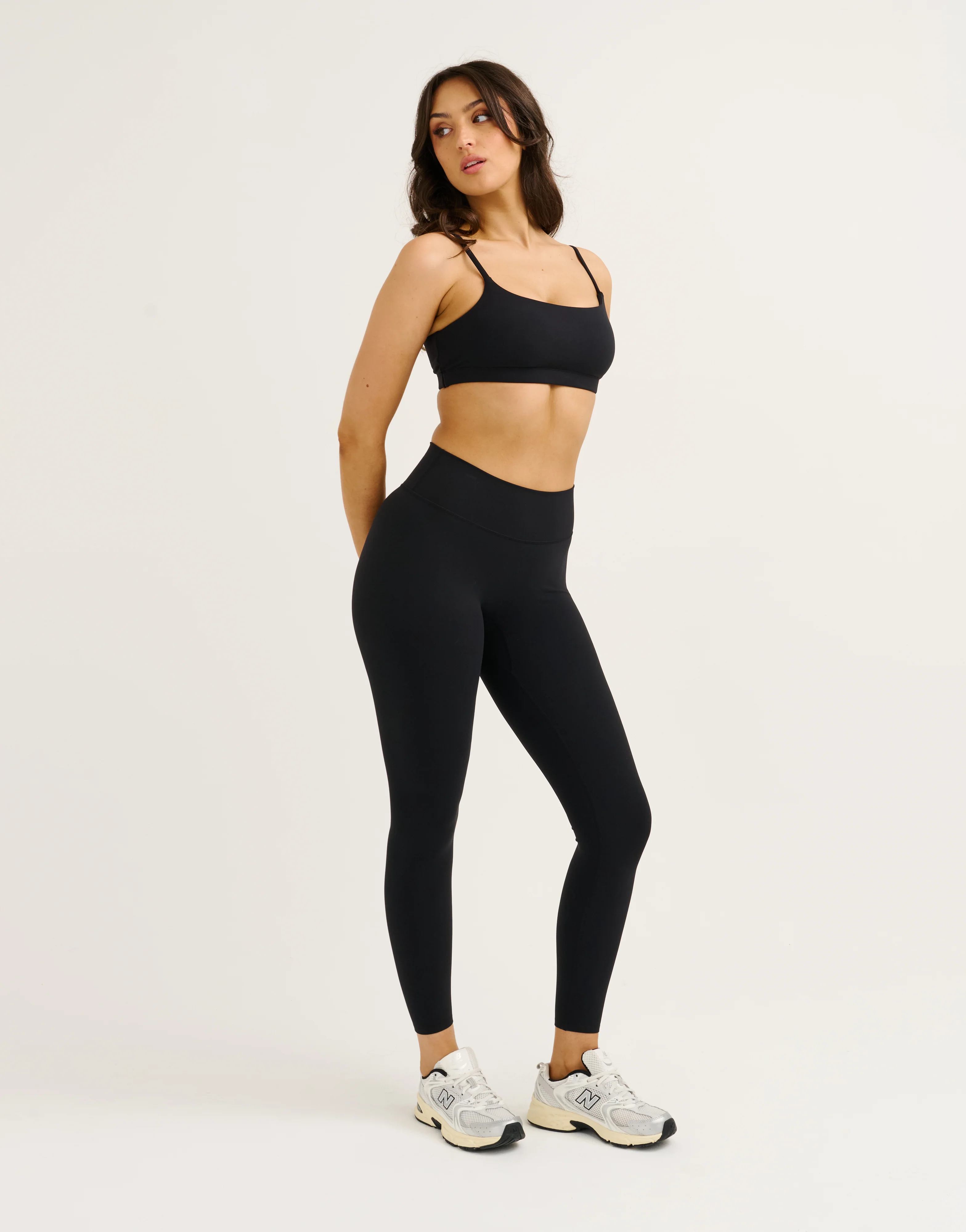 Lycra Invisible Scrunch Leggings - Black - Image 9