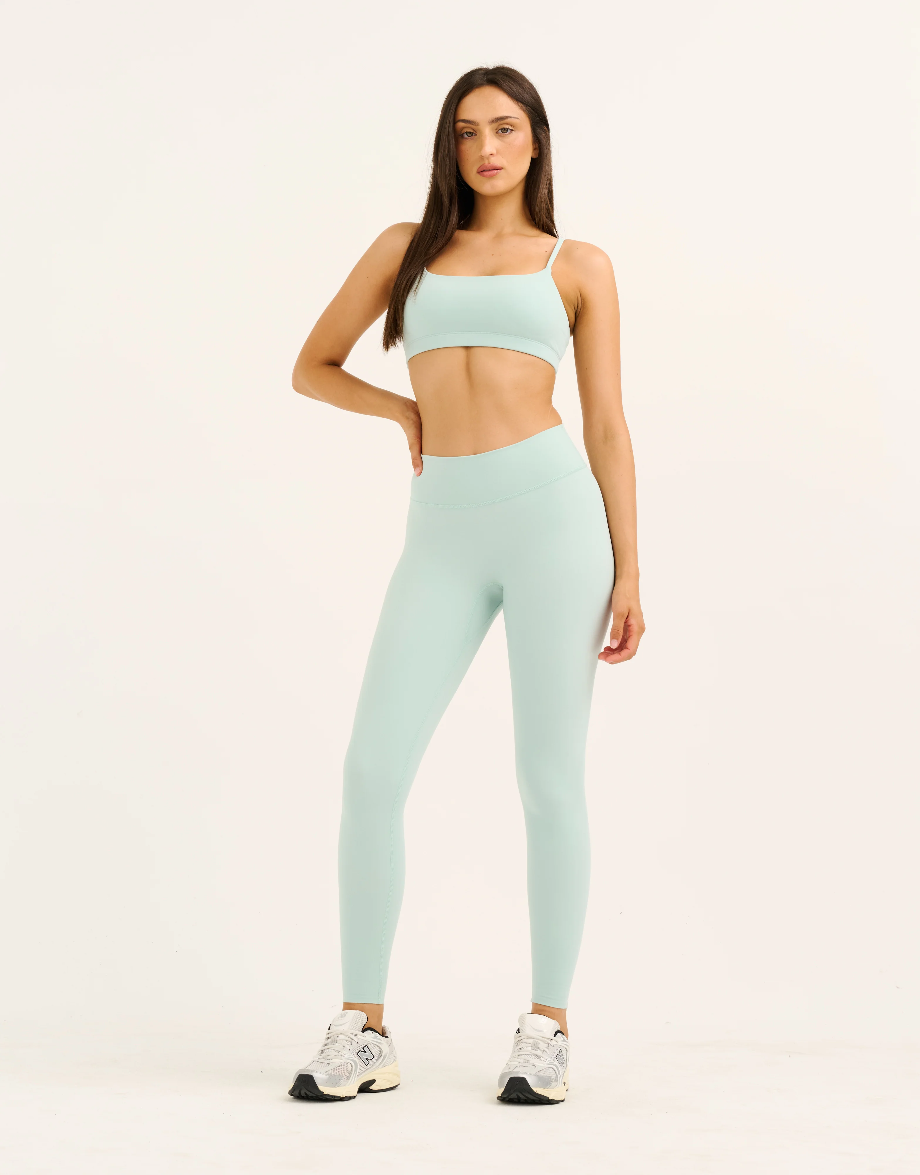 Lycra Invisible Scrunch Leggings - Mint - Image 4