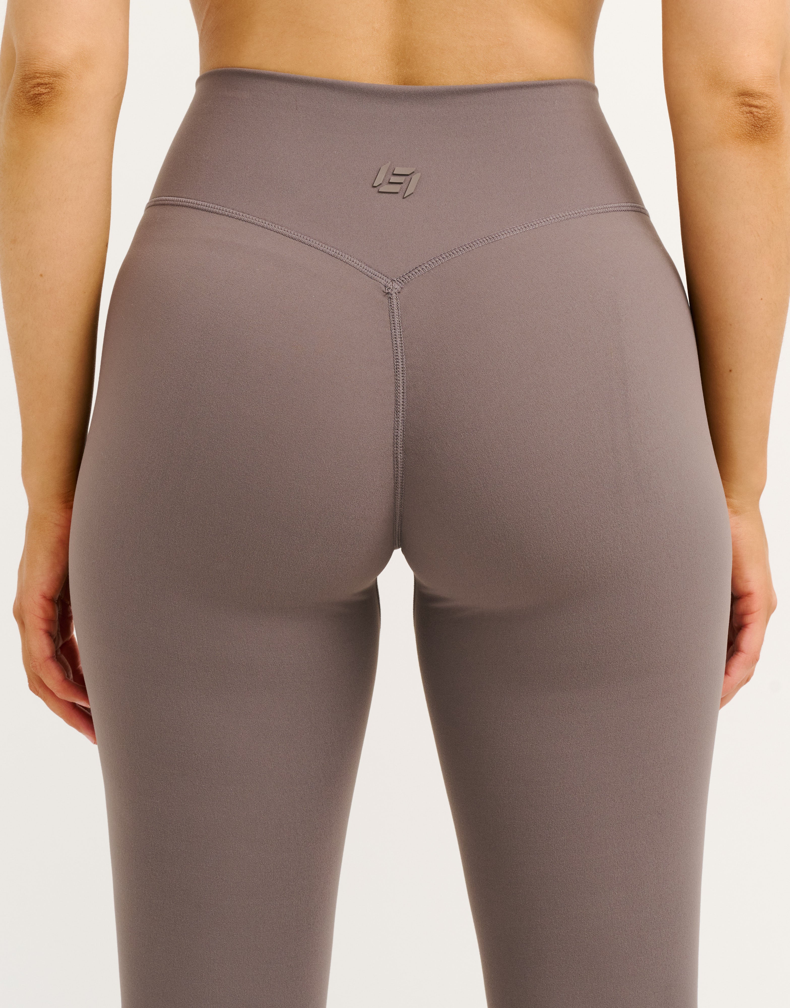 Lycra Invisible Scrunch Leggings - Slate Grey - Image 3
