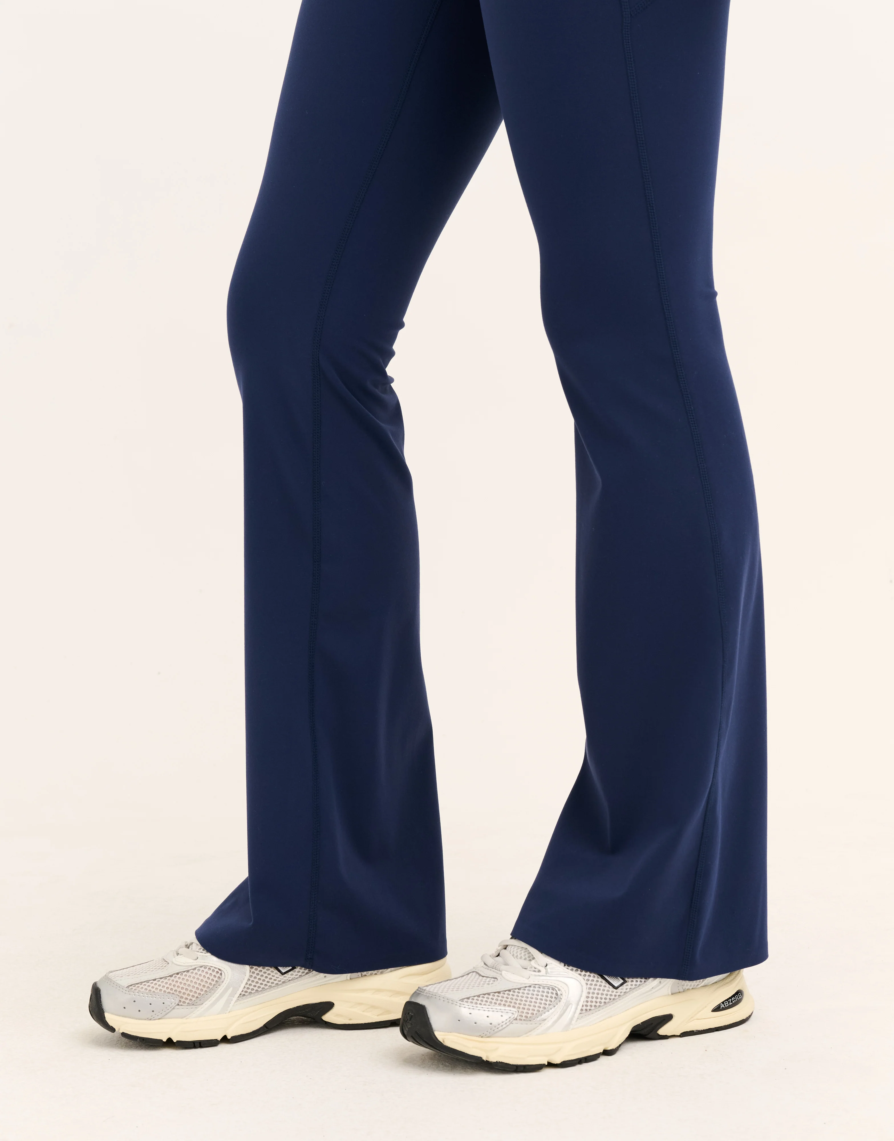 Lycra Invisible Scrunch Pocket Flare Leggings - Navy - Image 12