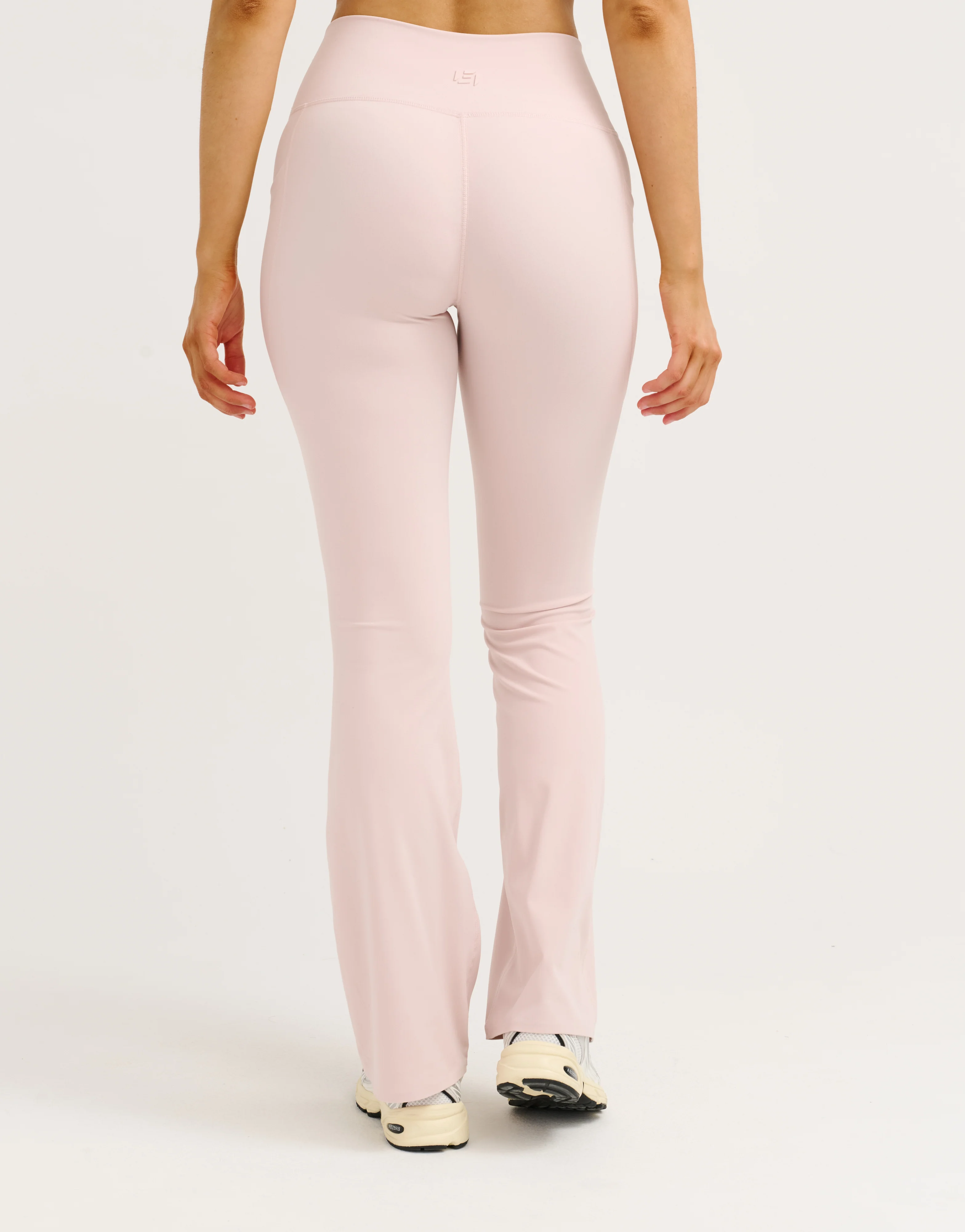 Lycra Invisible Scrunch Pocket Flare Leggings - Mauve - Image 2