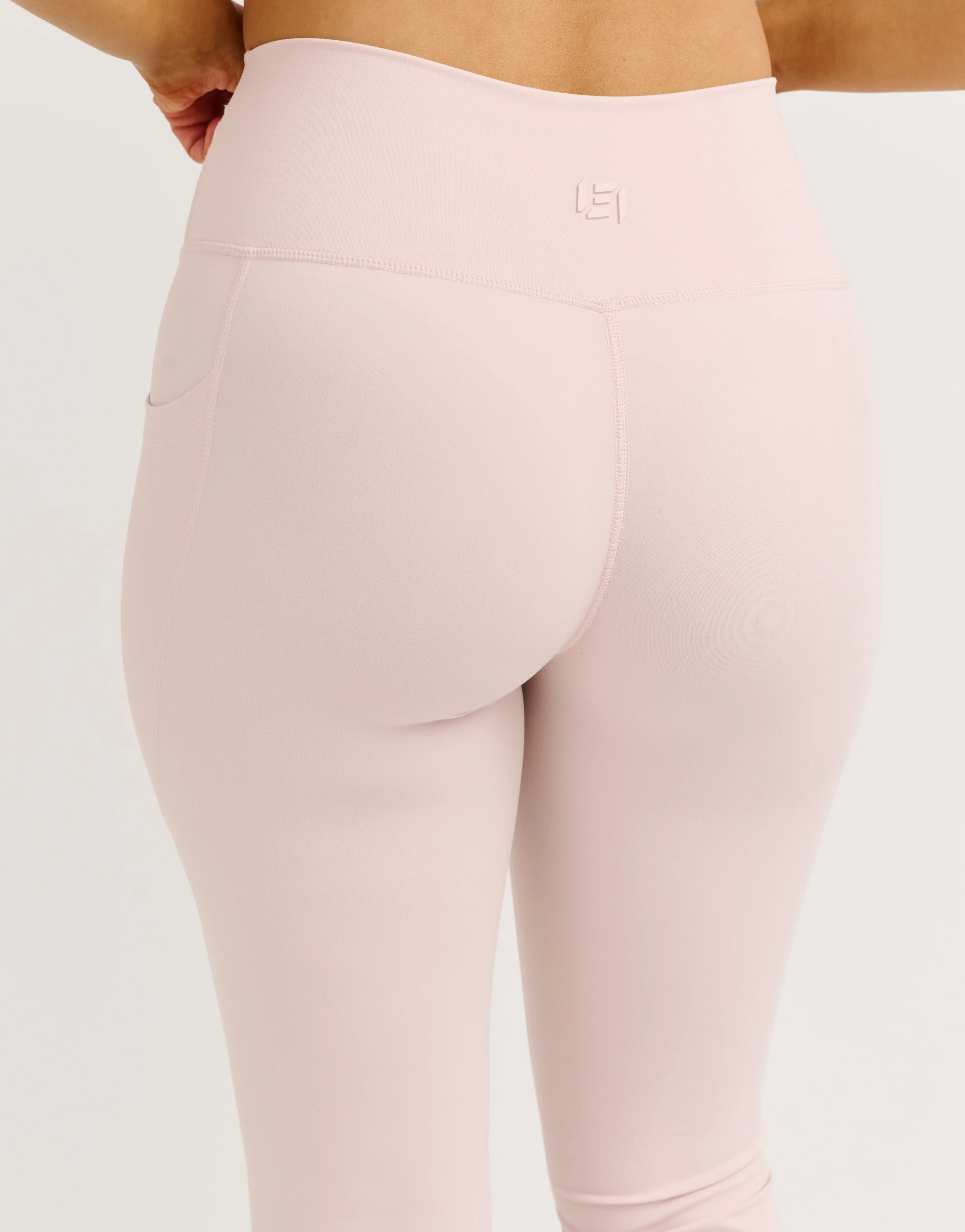 Lycra Invisible Scrunch Pocket Flare Leggings - Mauve - Image 3