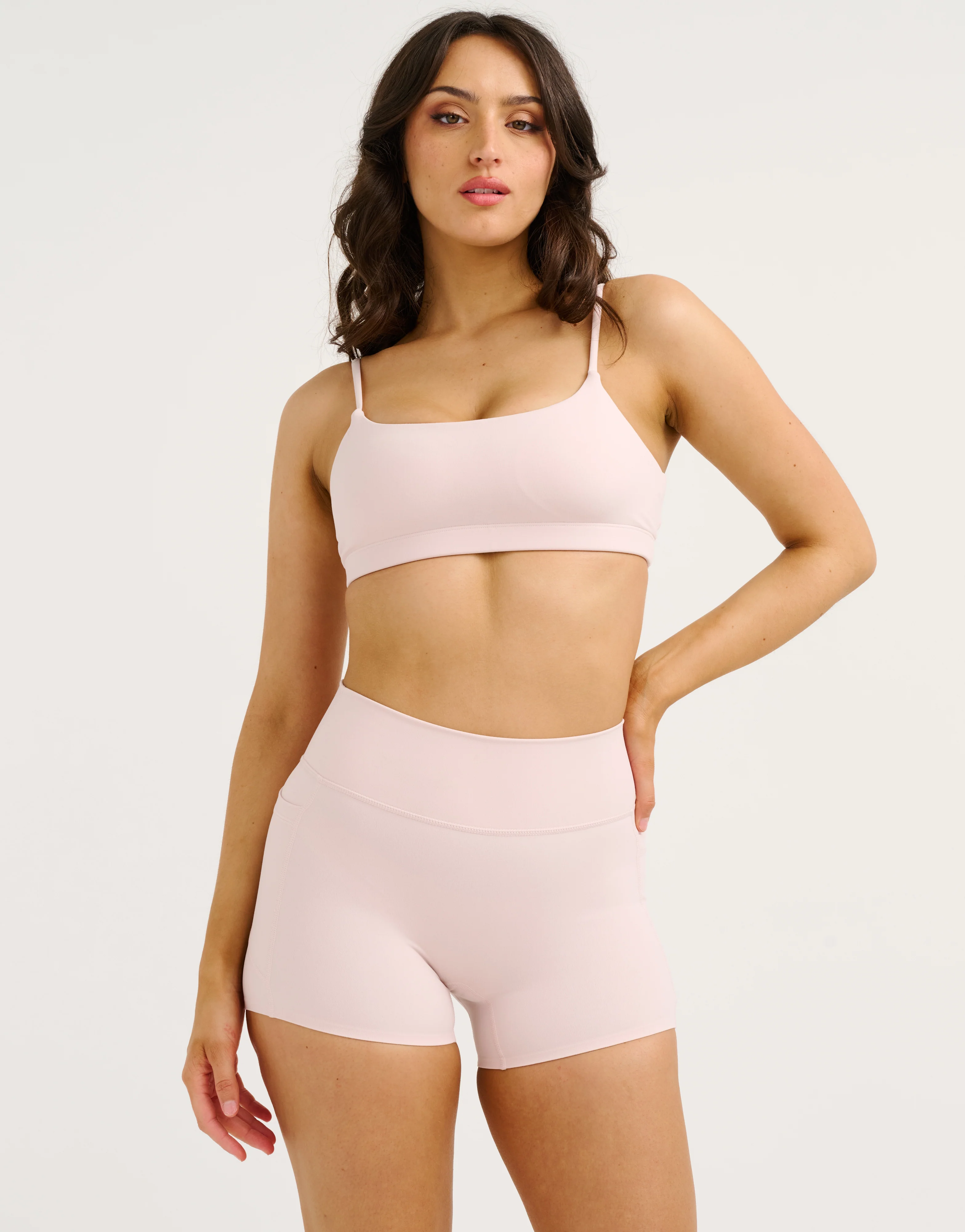 Lycra Invisible Scrunch Pocket Shorts - Mauve - Image 8