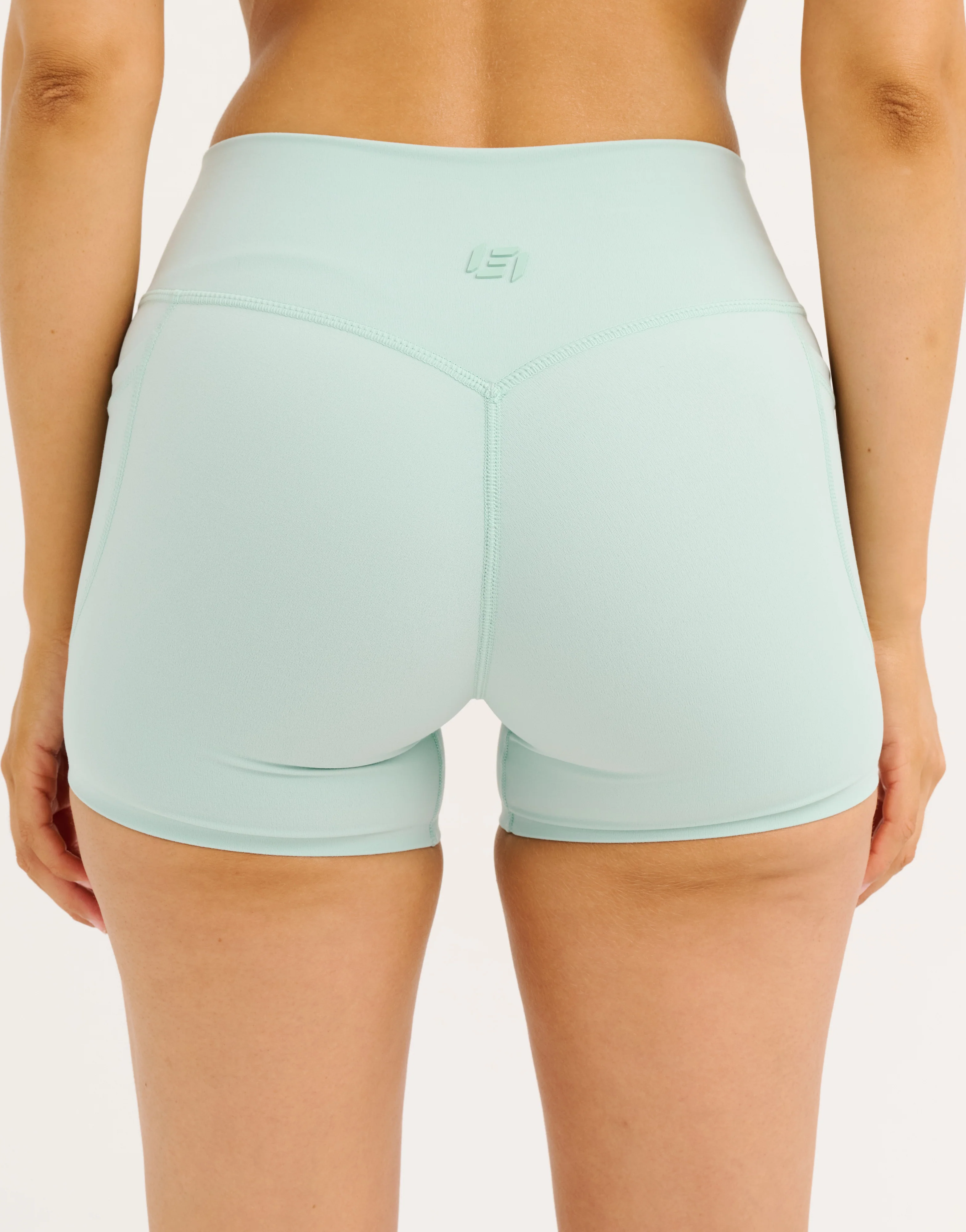 Lycra Invisible Scrunch Pocket Shorts - Mint - Image 7