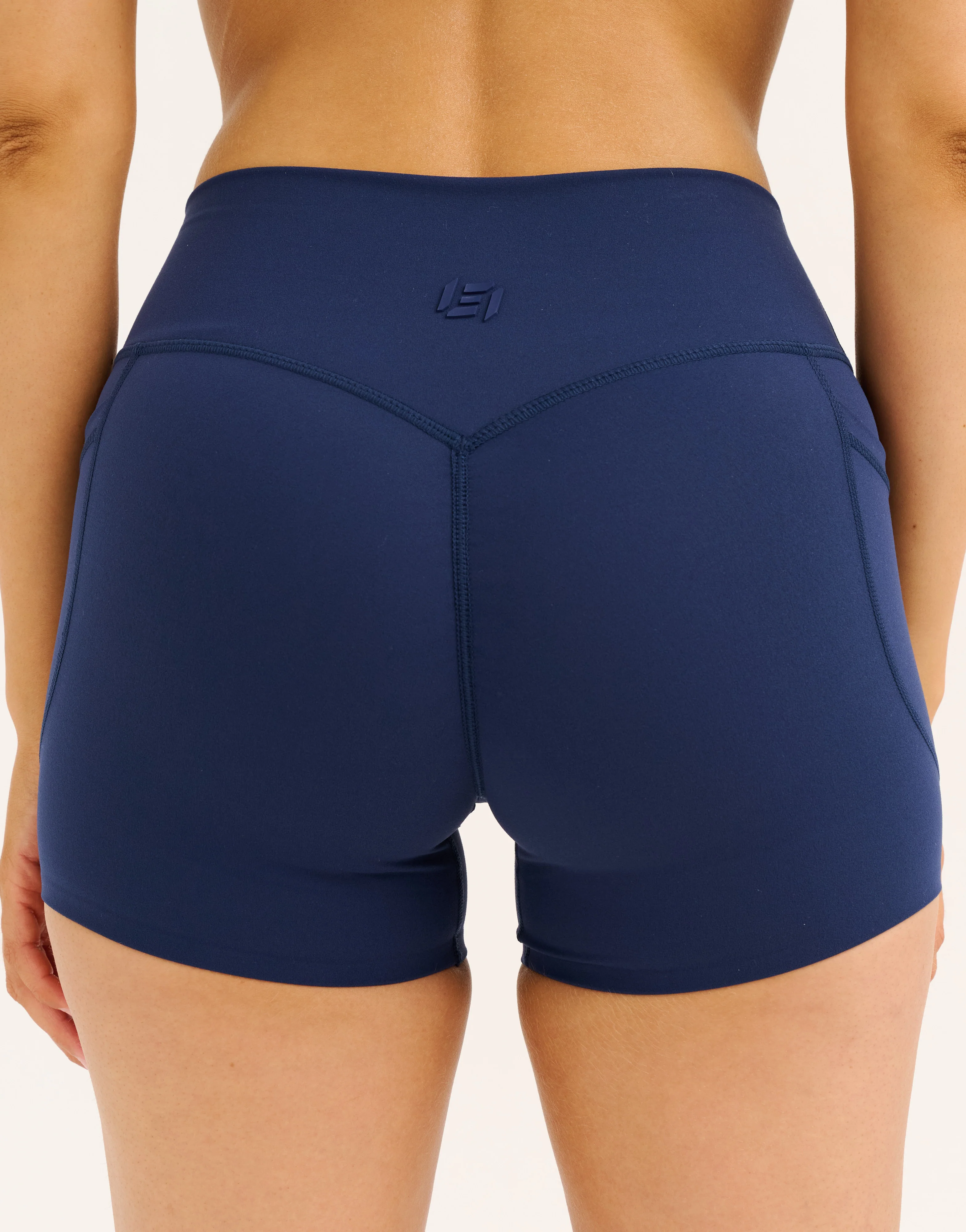 Lycra Invisible Scrunch Pocket Shorts - Navy - Image 5