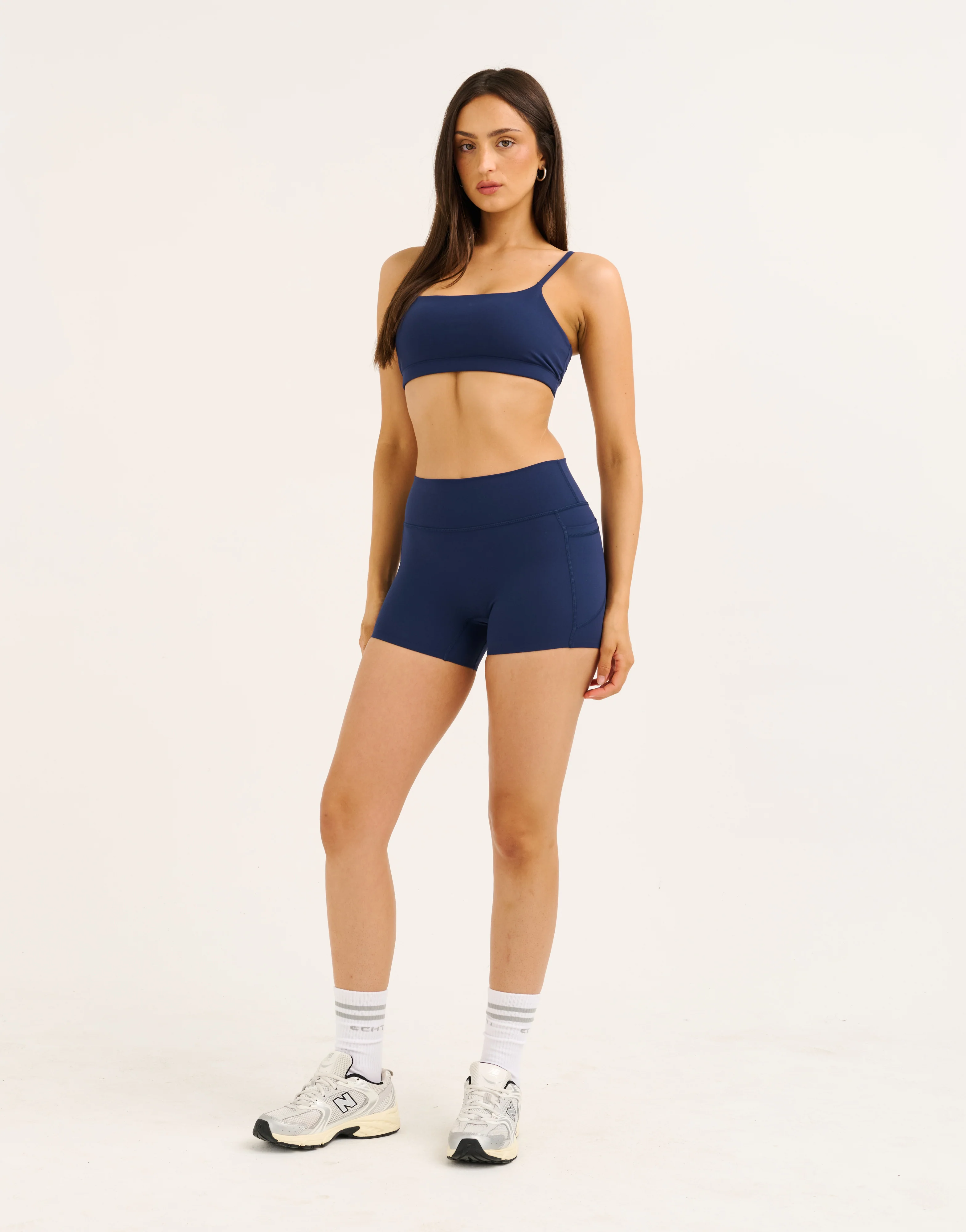 Lycra Invisible Scrunch Pocket Shorts - Navy - Image 7