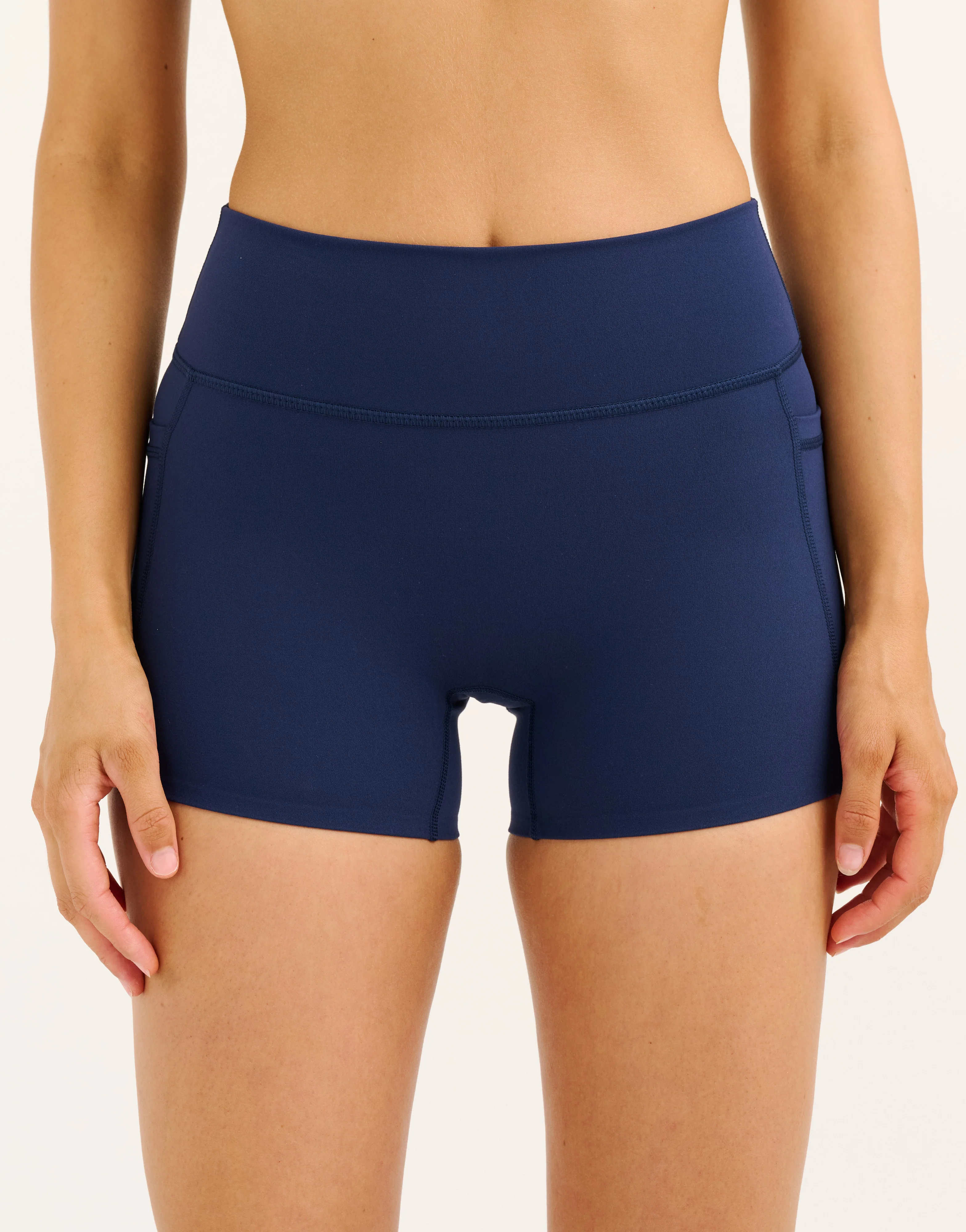 Lycra Invisible Scrunch Pocket Shorts - Navy - Image 8