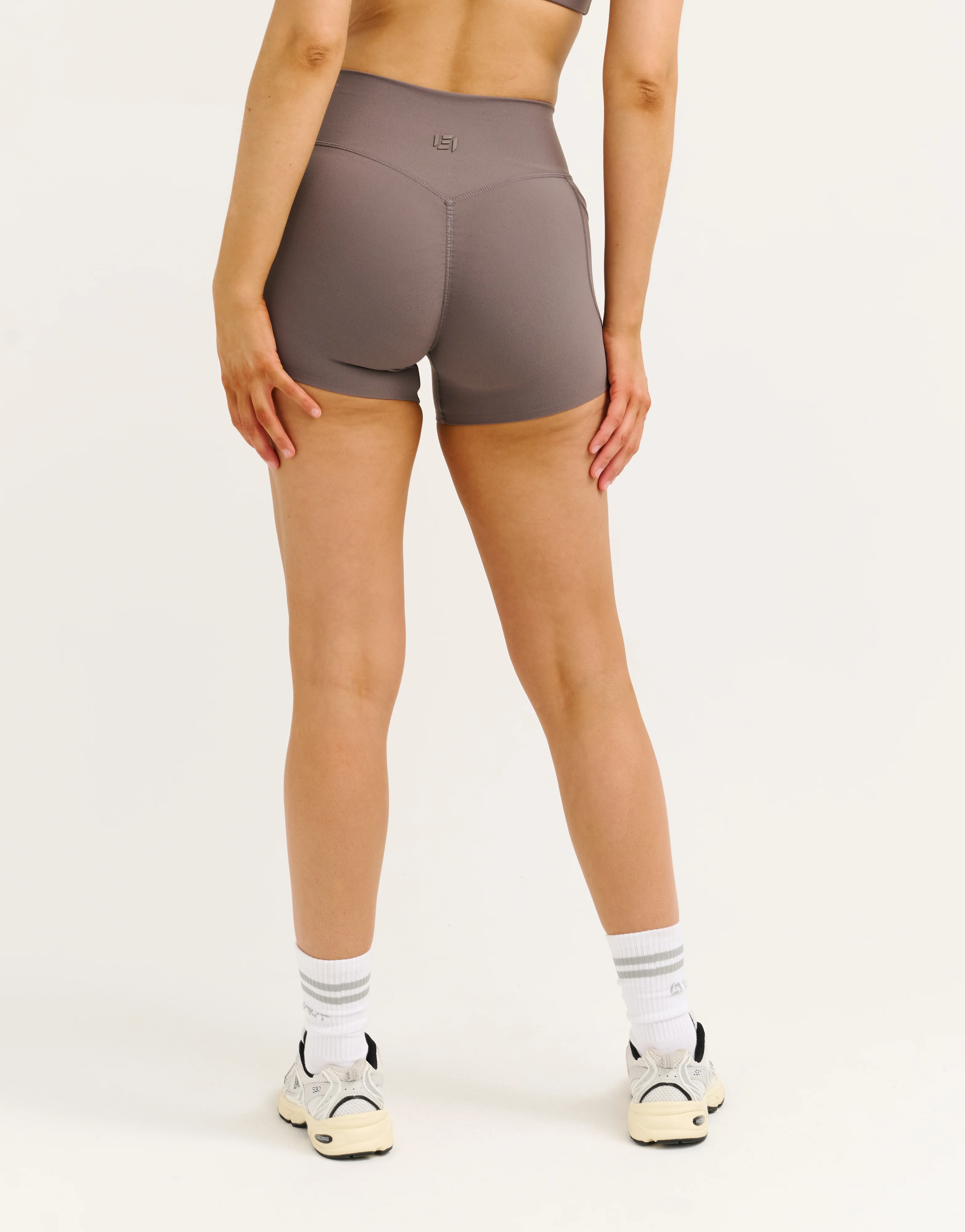Lycra Invisible Scrunch Pocket Shorts - Slate Grey - Image 3