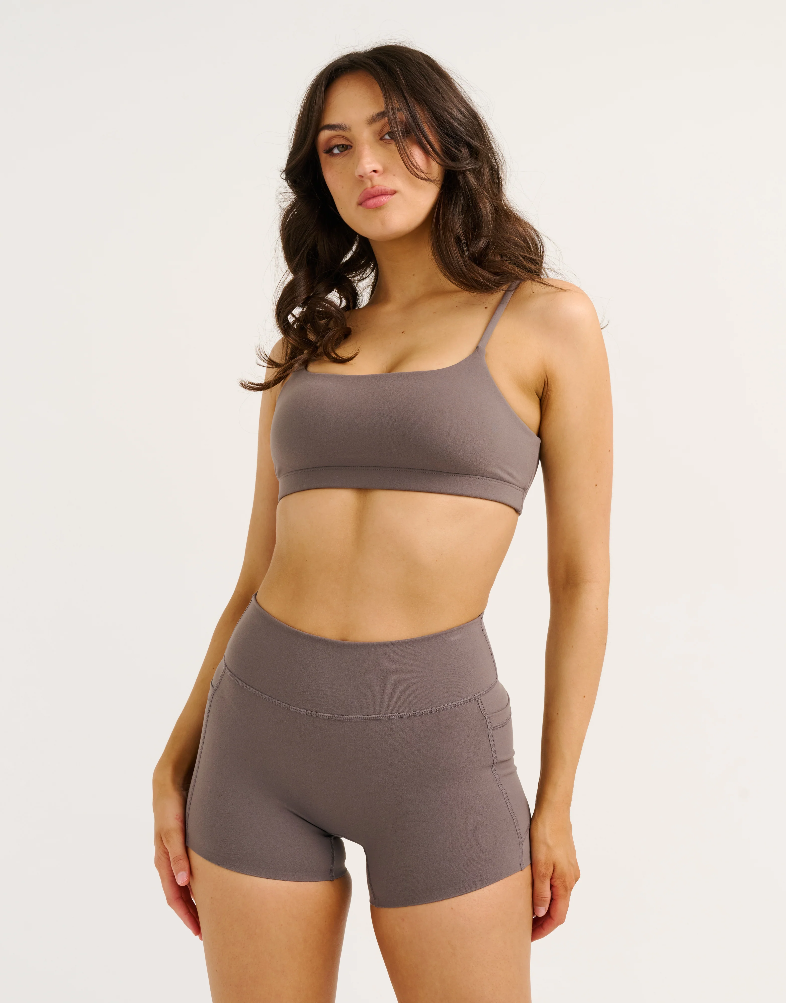 Lycra Invisible Scrunch Pocket Shorts - Slate Grey - Image 6