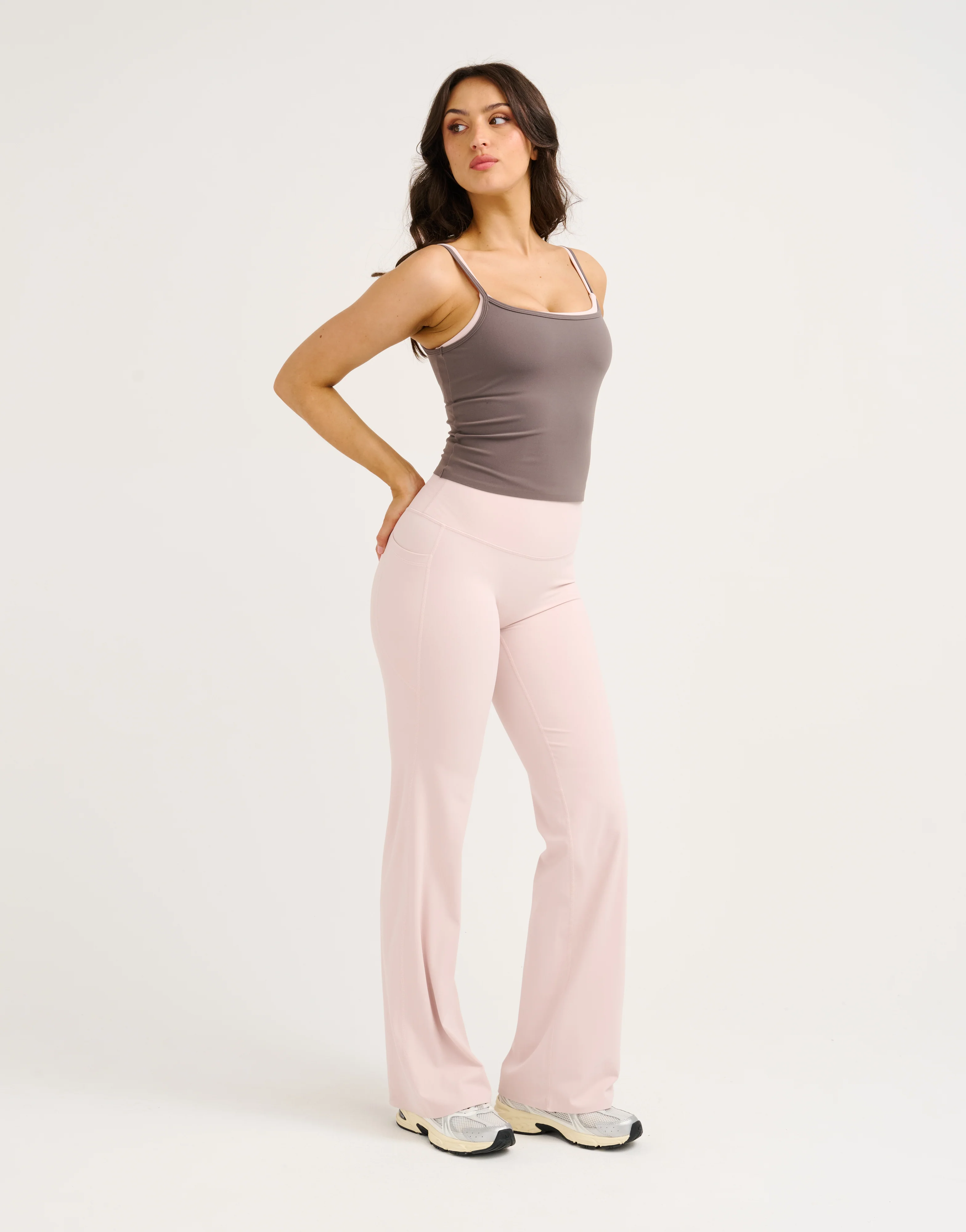 Lycra Invisible Scrunch Straight Leg Pant - Mauve - Image 13