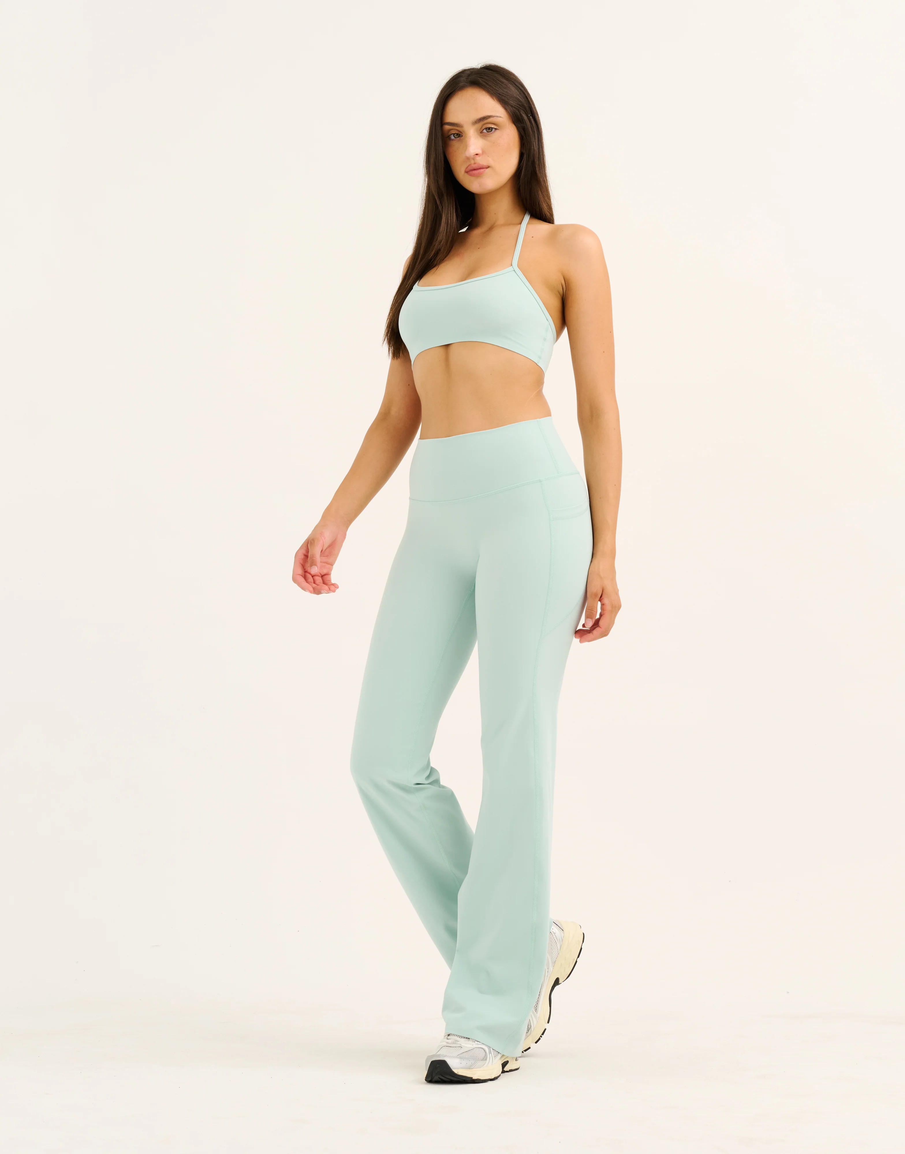 Lycra Invisible Scrunch Straight Leg Pant - Mint - Image 2