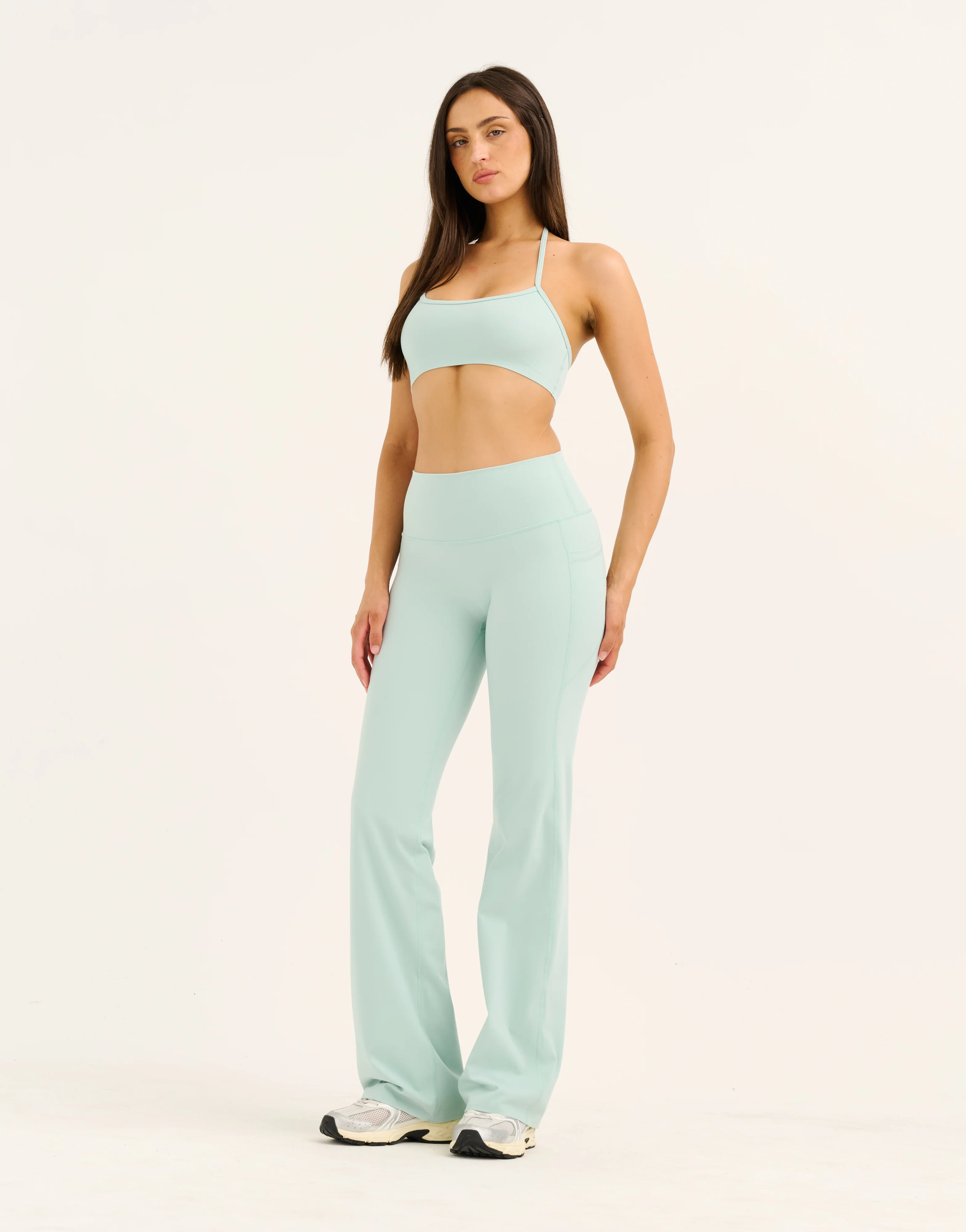 Lycra Invisible Scrunch Straight Leg Pant - Mint - Image 3