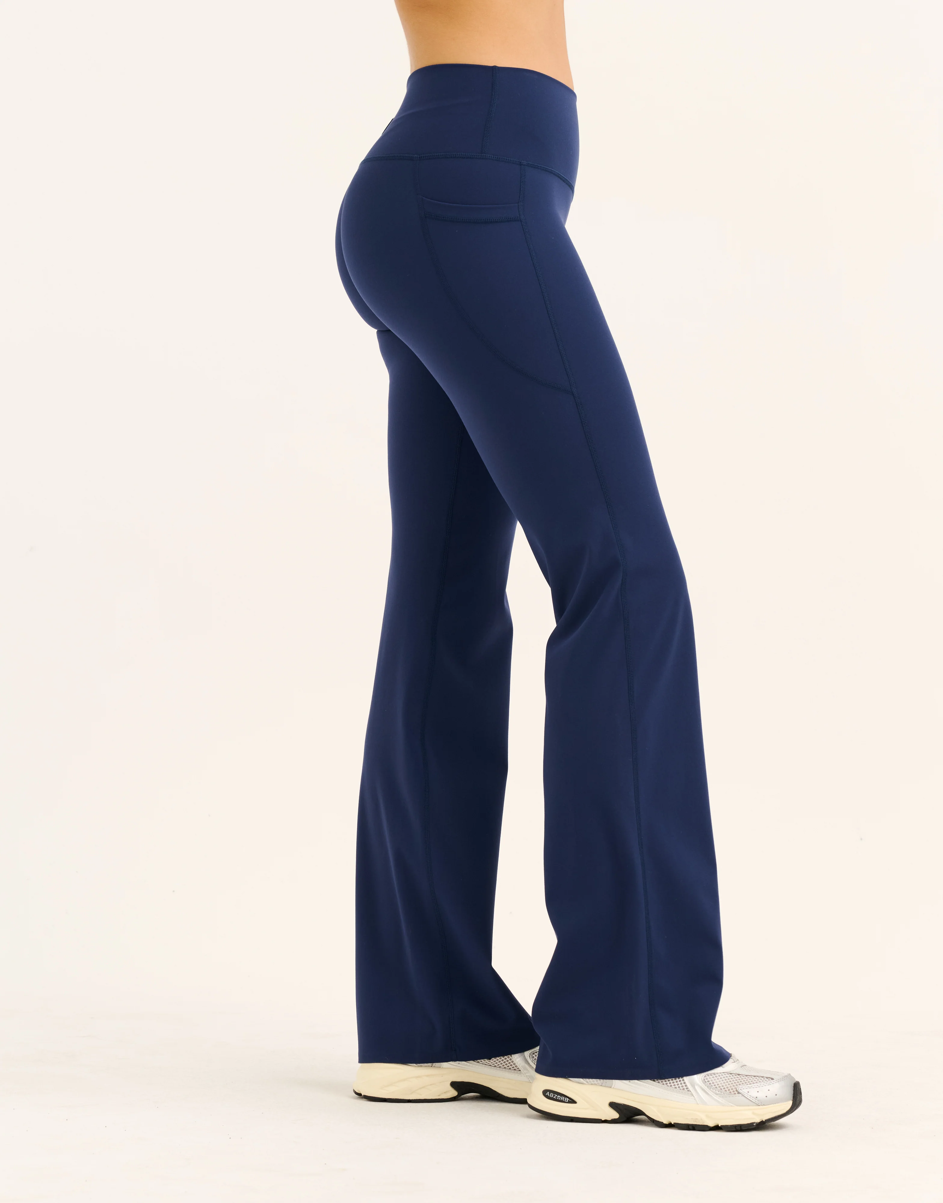 Lycra Invisible Scrunch Straight Leg Pant - Navy - Image 6