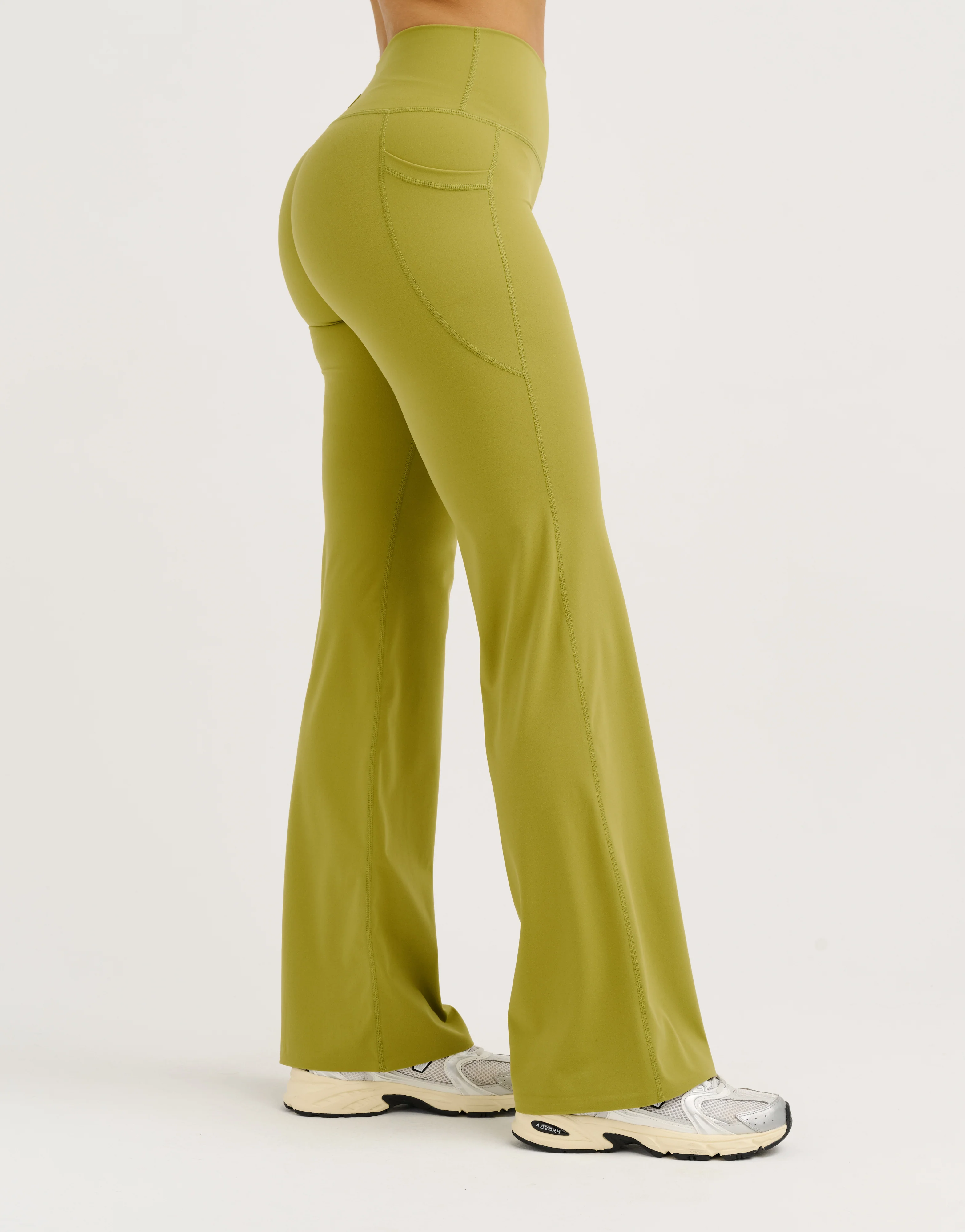 Lycra Invisible Scrunch Straight Leg Pant - Olive - Image 4