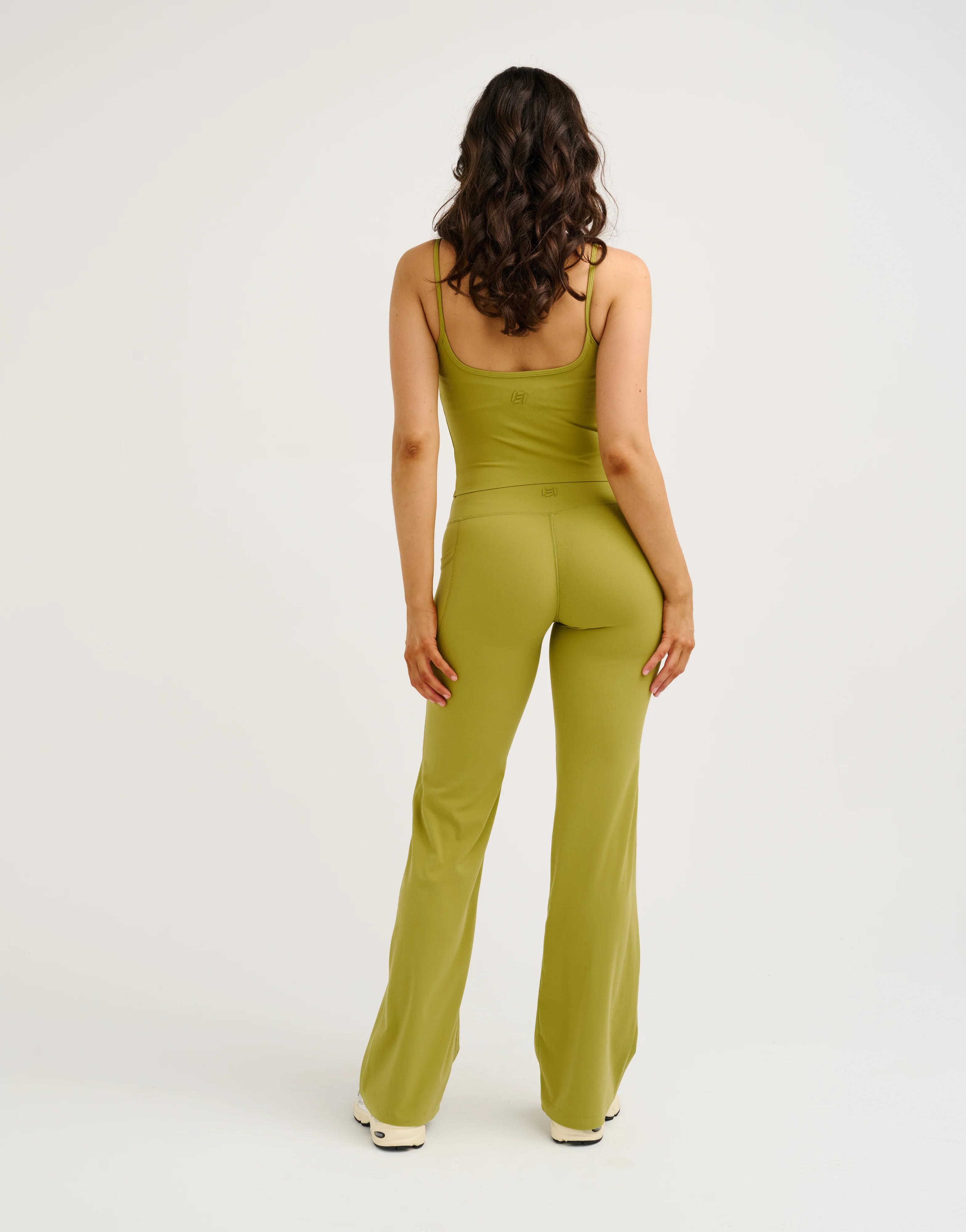 Lycra Invisible Scrunch Straight Leg Pant - Olive - Image 6