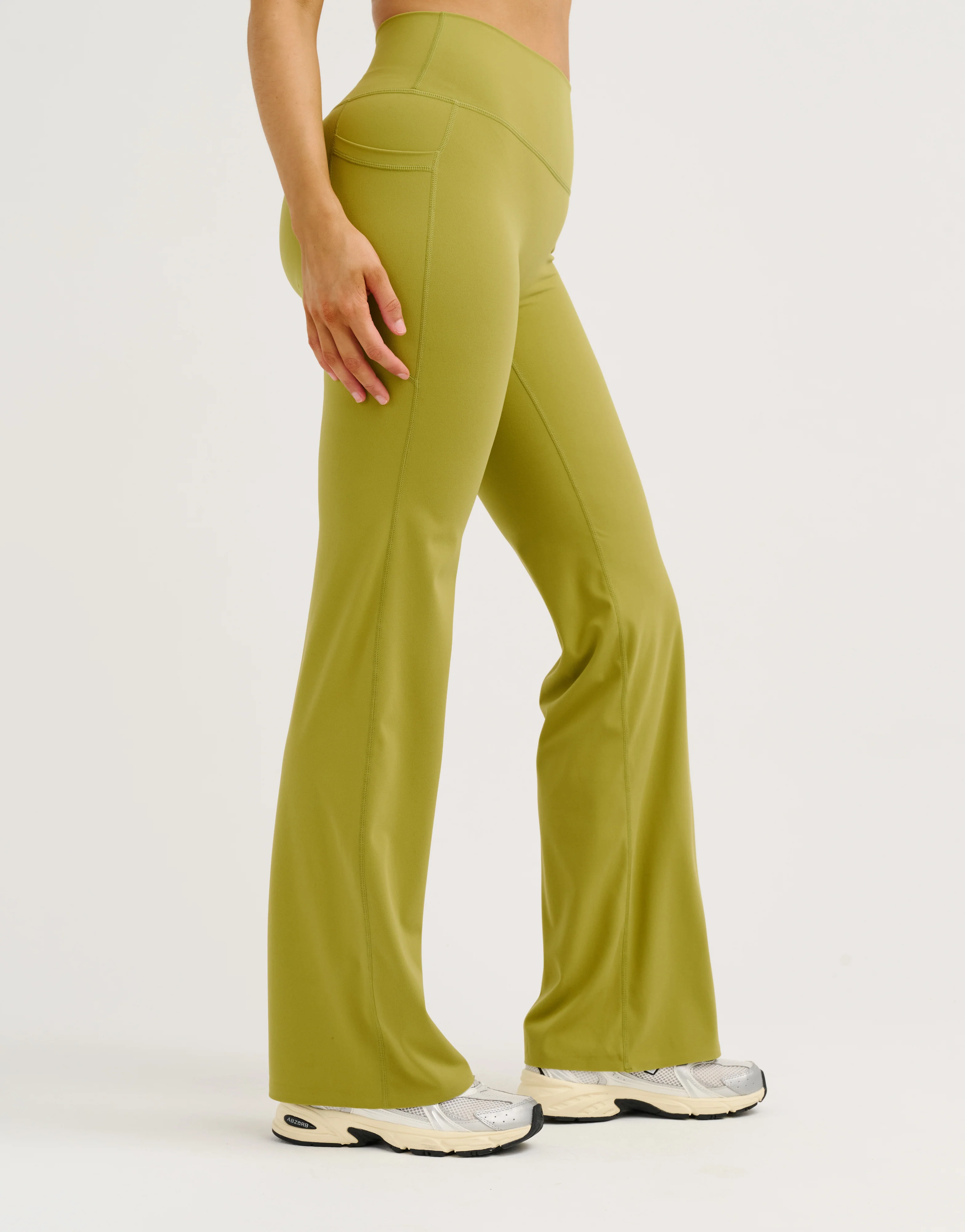 Lycra Invisible Scrunch Straight Leg Pant - Olive - Image 9