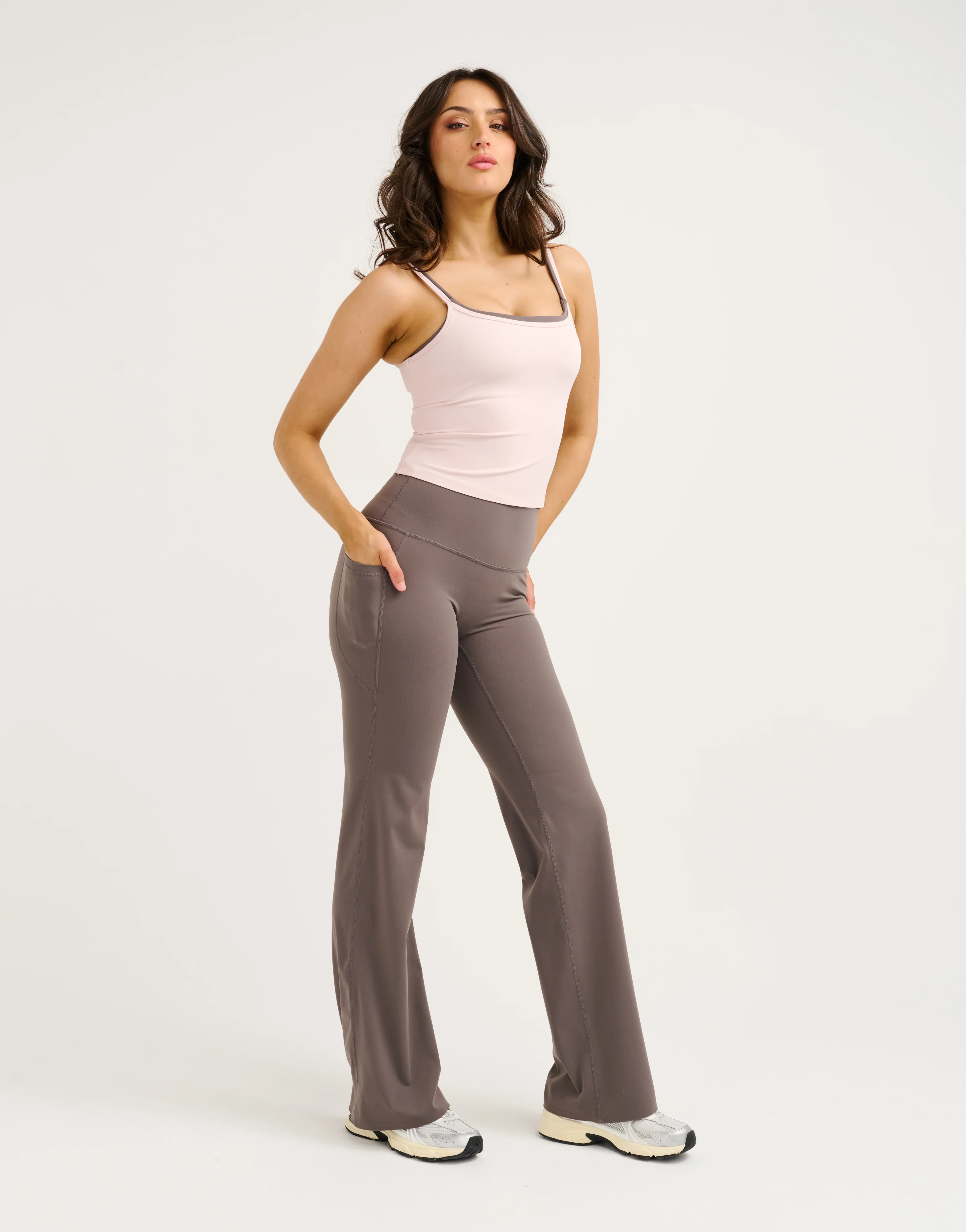 Lycra Invisible Scrunch Straight Leg Pant - Slate Grey - Image 3