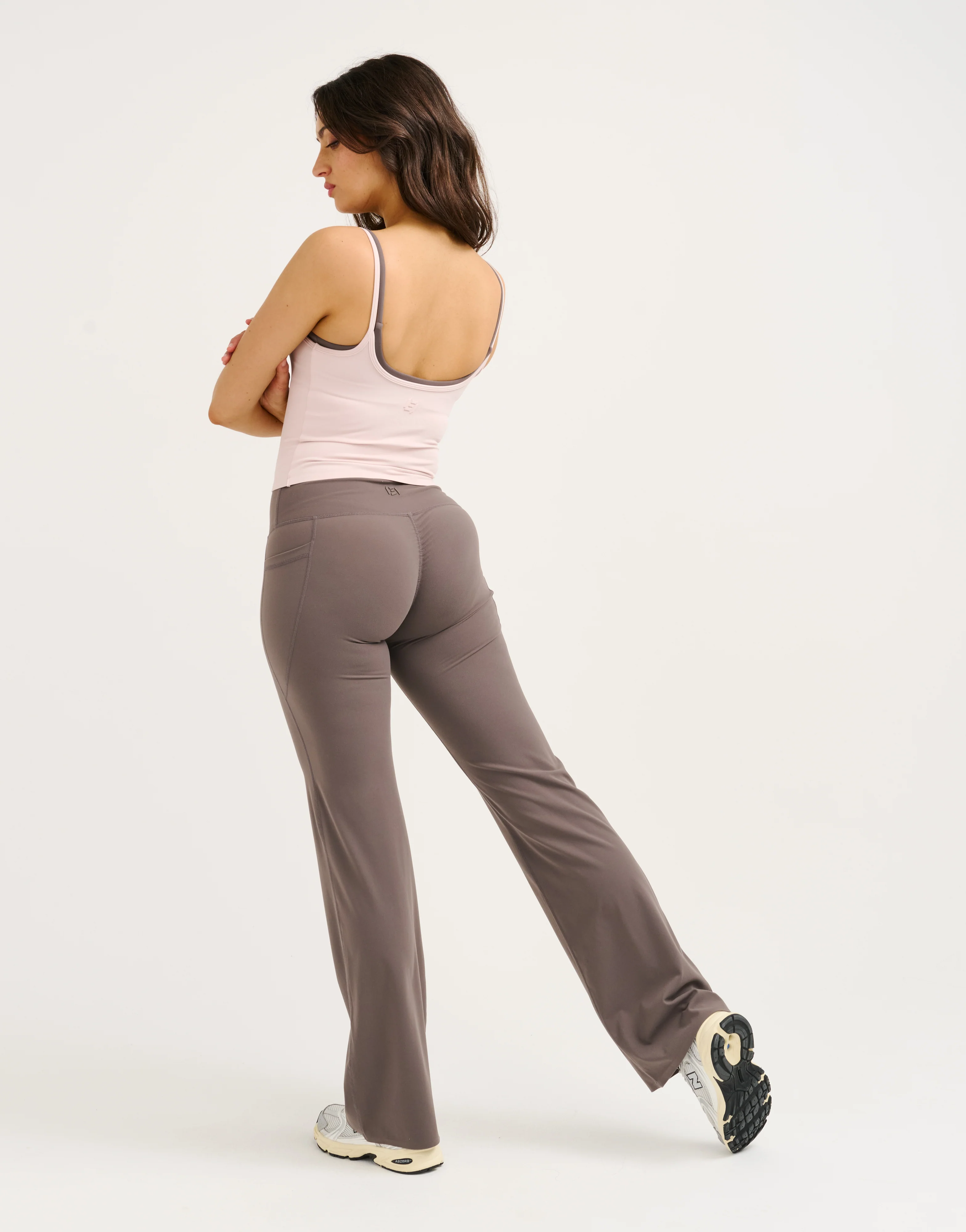 Lycra Invisible Scrunch Straight Leg Pant - Slate Grey - Image 4