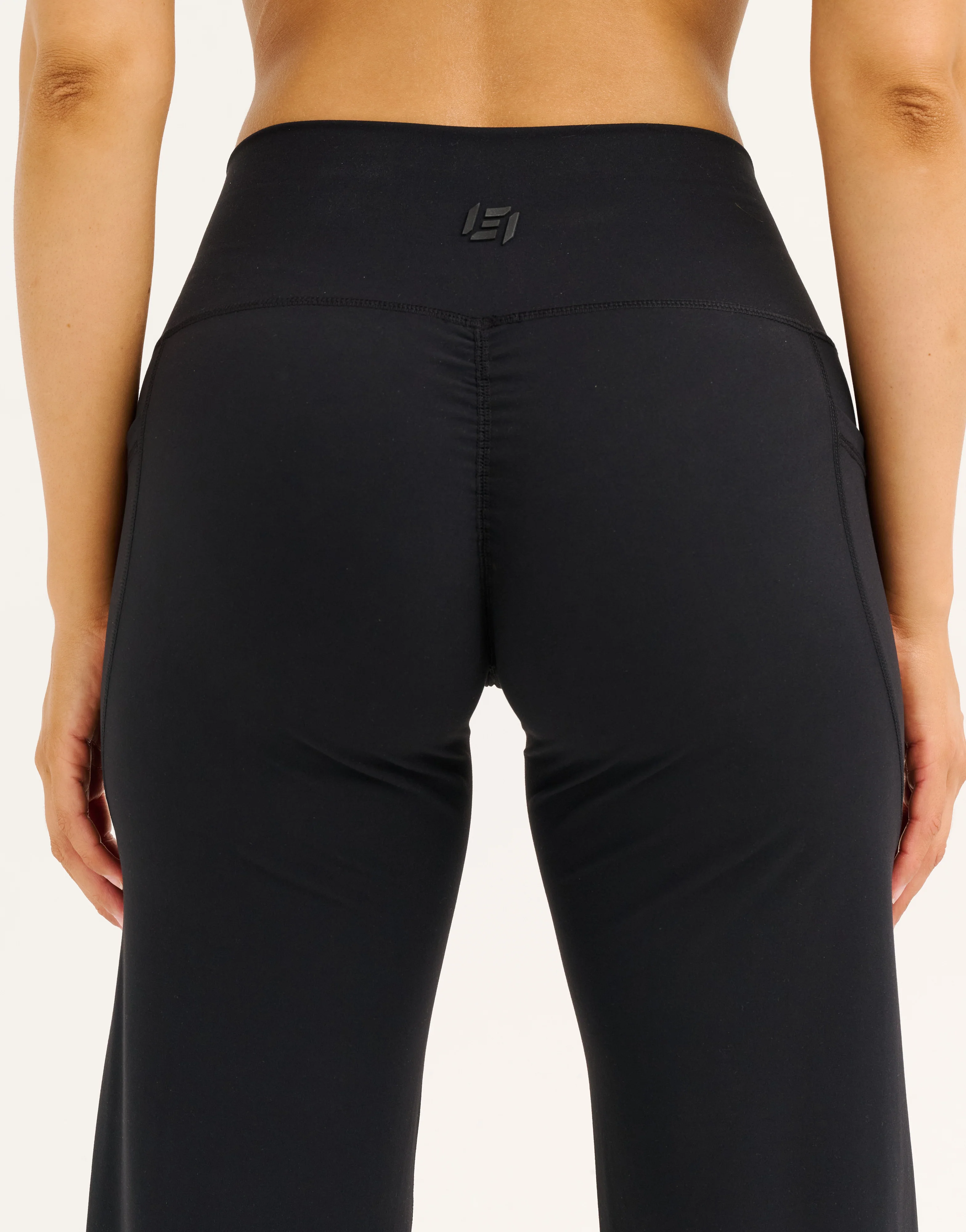 Lycra Wide Leg Pant - Black - Image 10