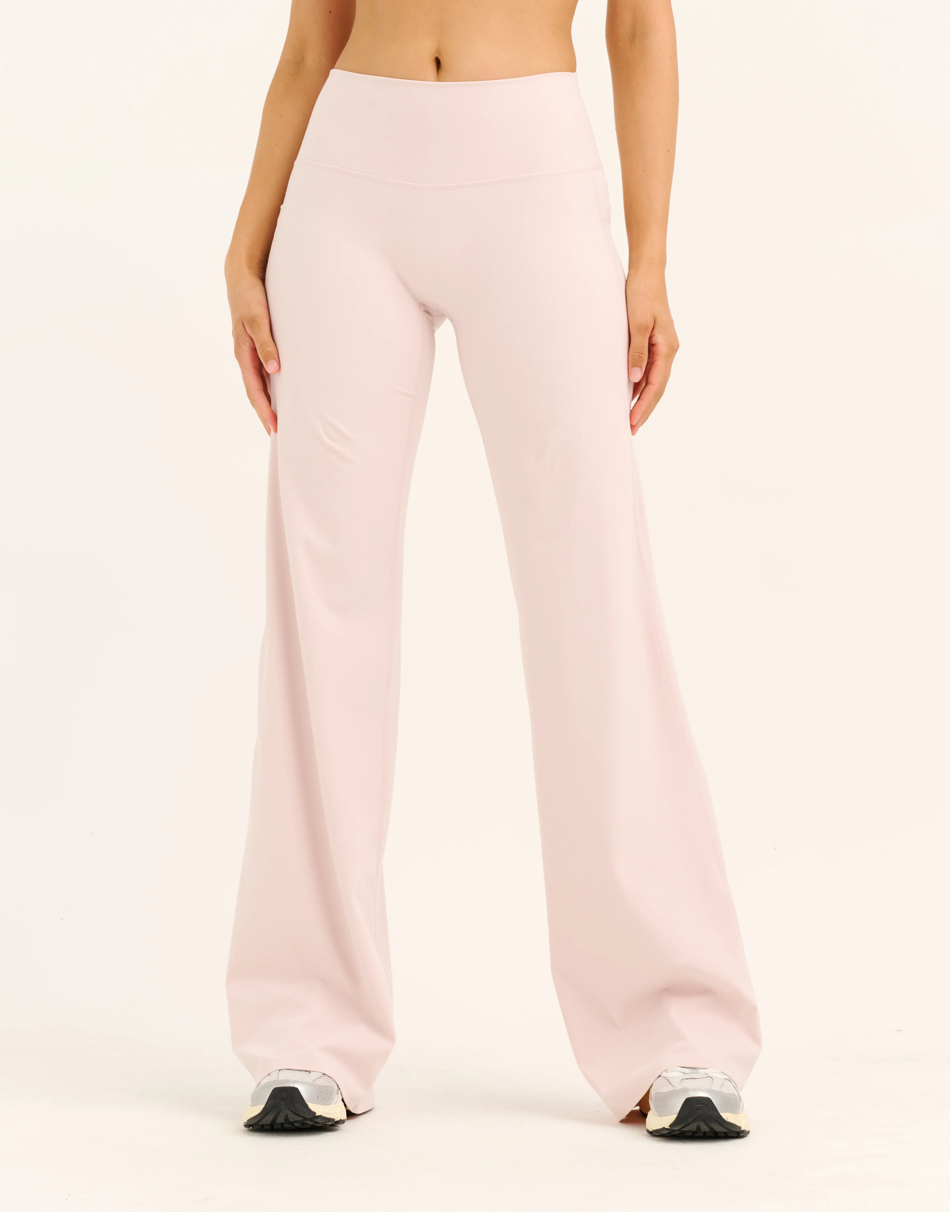 Lycra Wide Leg Pant - Mauve - Image 2