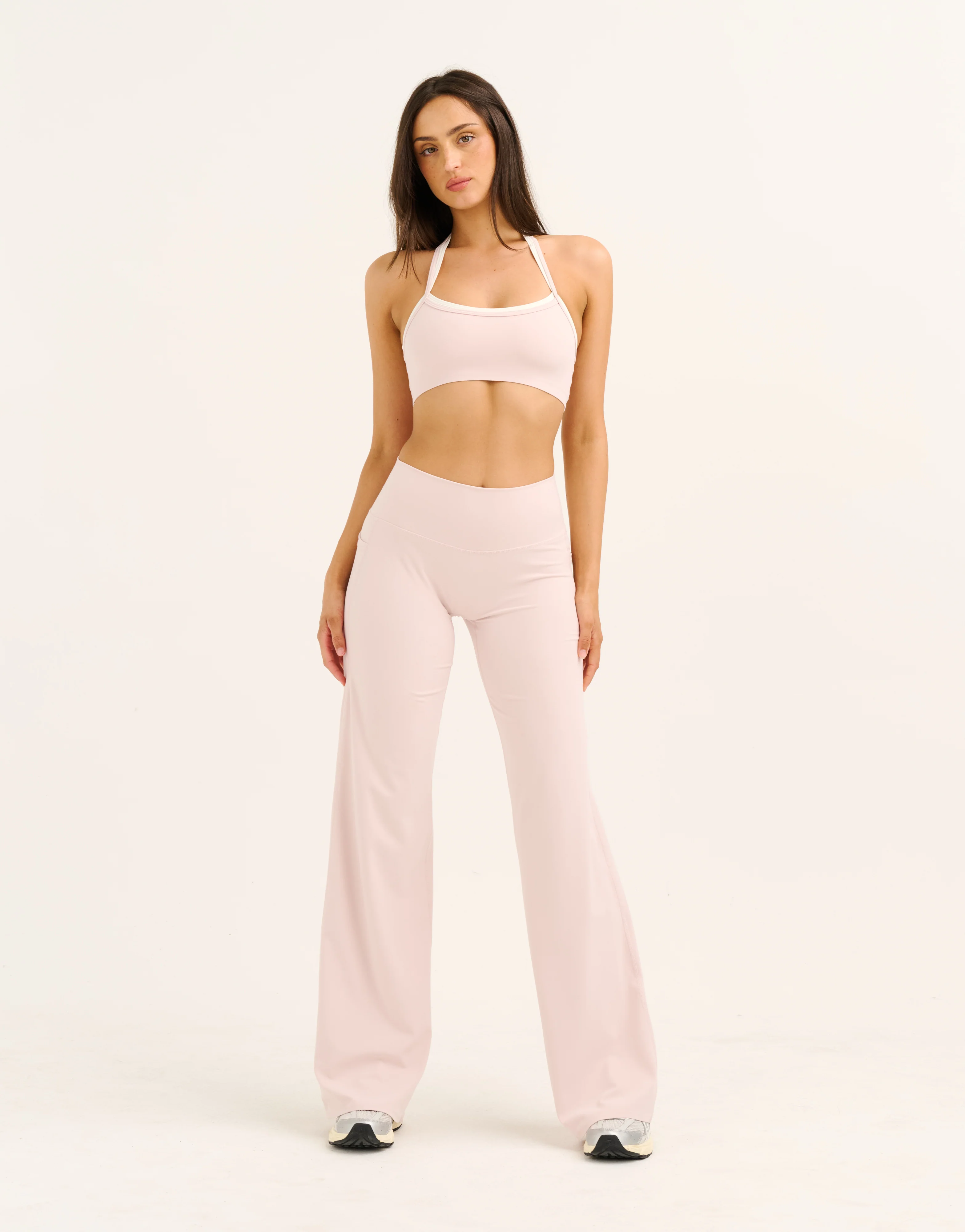 Lycra Wide Leg Pant - Mauve - Image 8