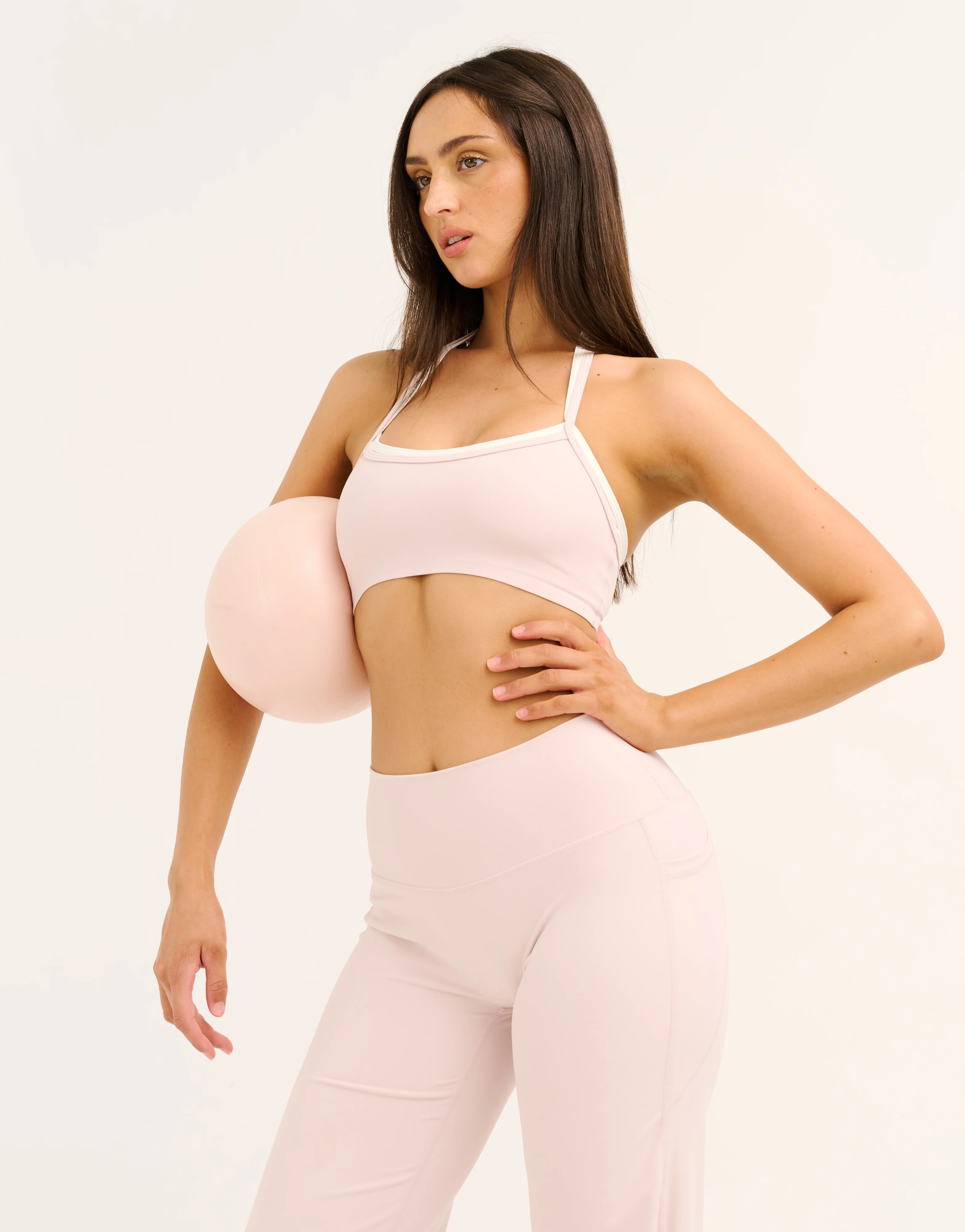 Lycra Seamless Halter Bra - Mauve - Image 7