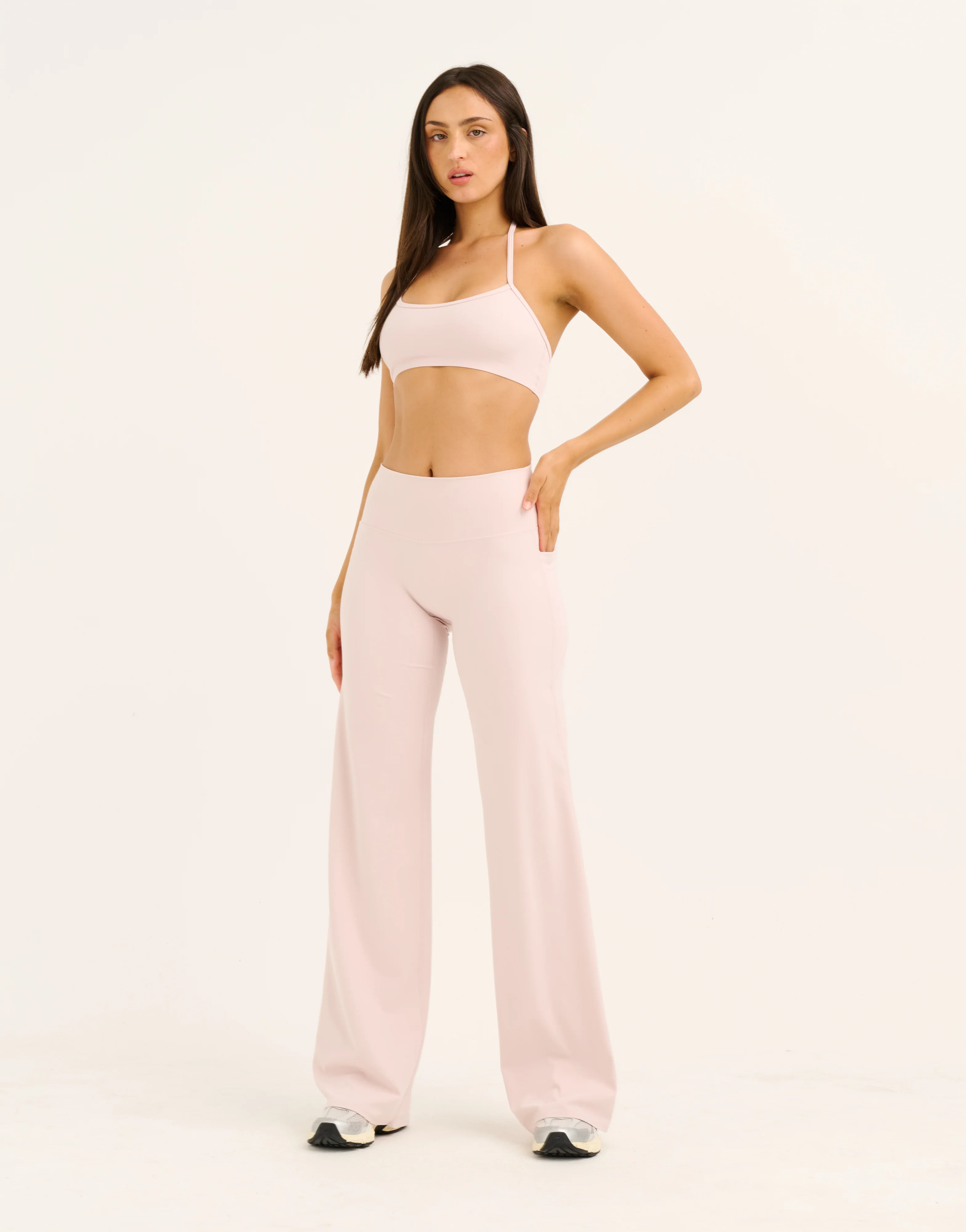 Lycra Seamless Halter Bra - Mauve - Image 8