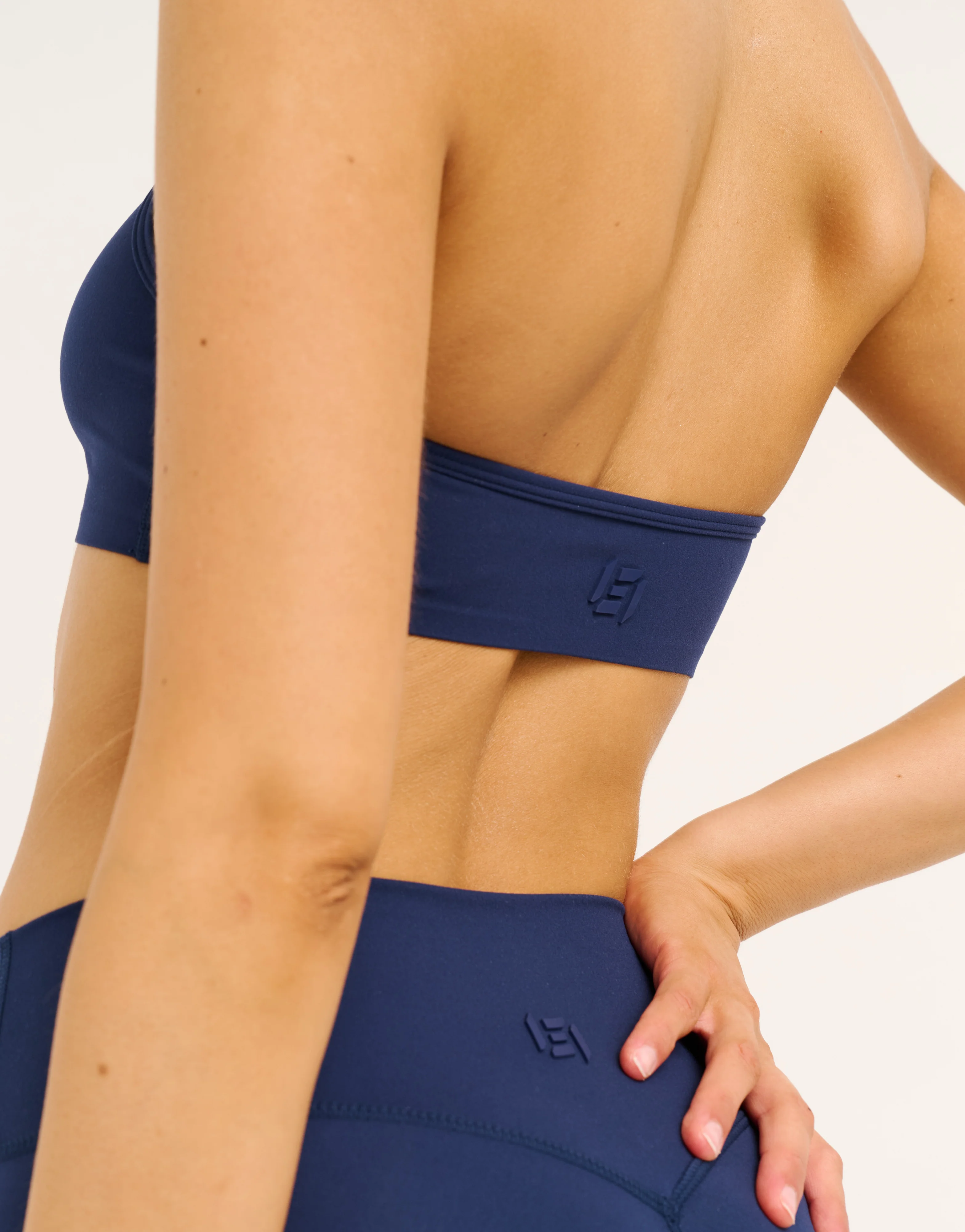 Lycra Seamless Halter Bra - Navy - Image 11