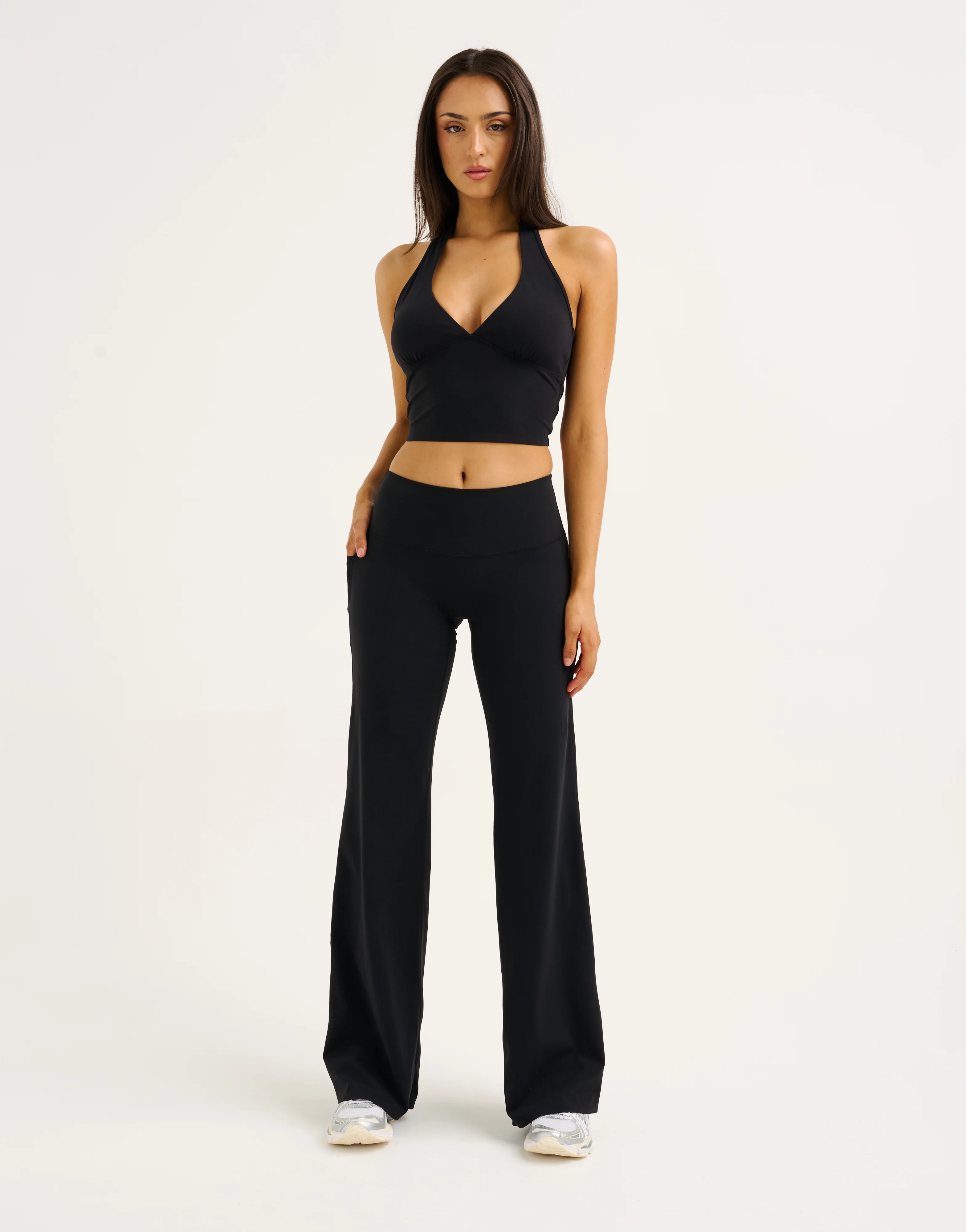 Lycra Halter Tank - Black - Image 10
