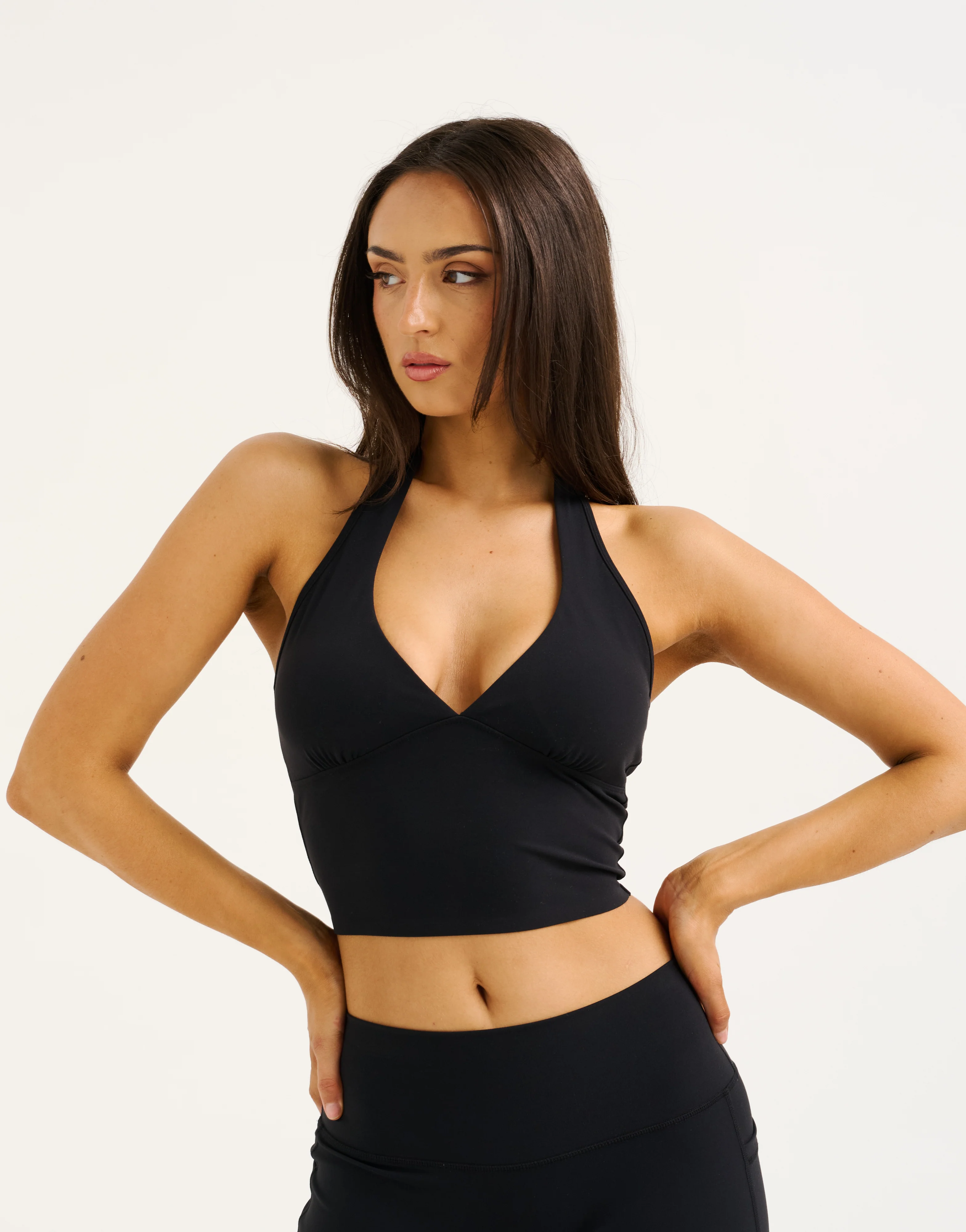 Lycra Halter Tank - Black - Image 4