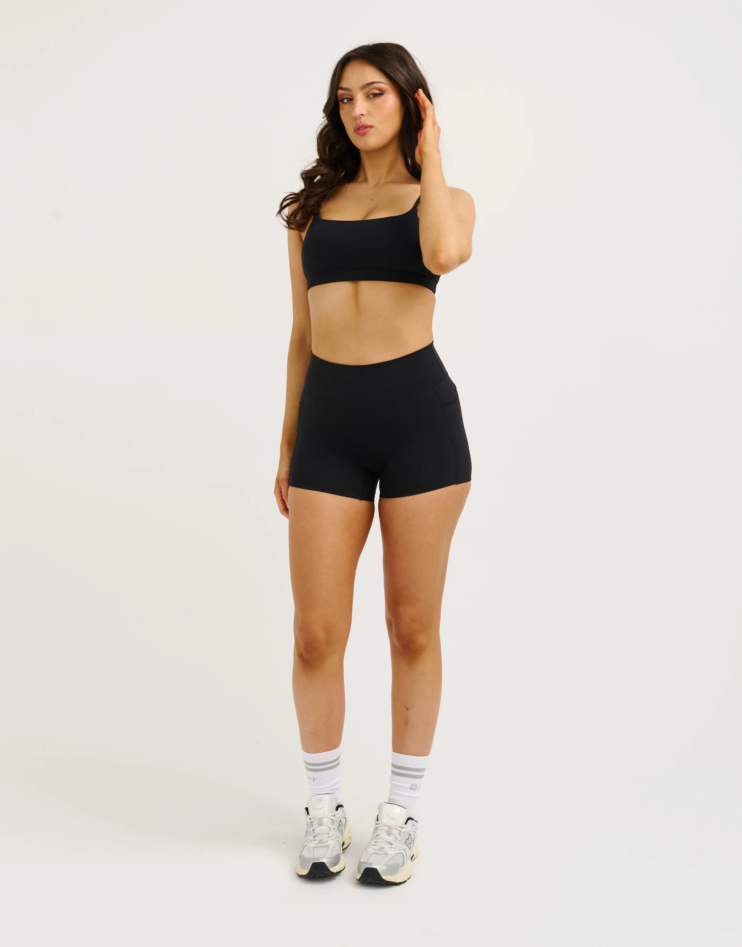 Lycra Seamless Sports Bra - Black - Image 4