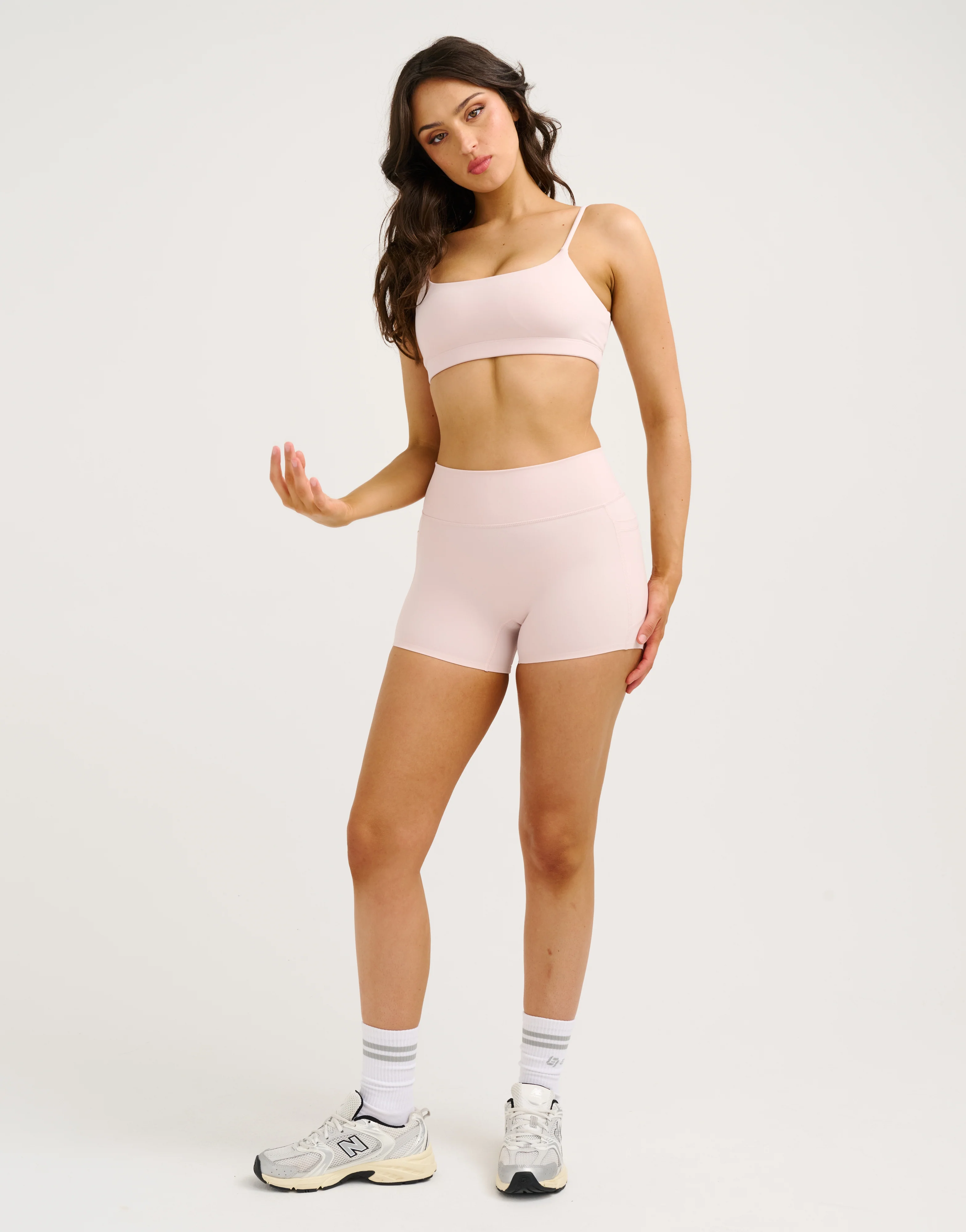 Lycra Seamless Sports Bra - Mauve - Image 4