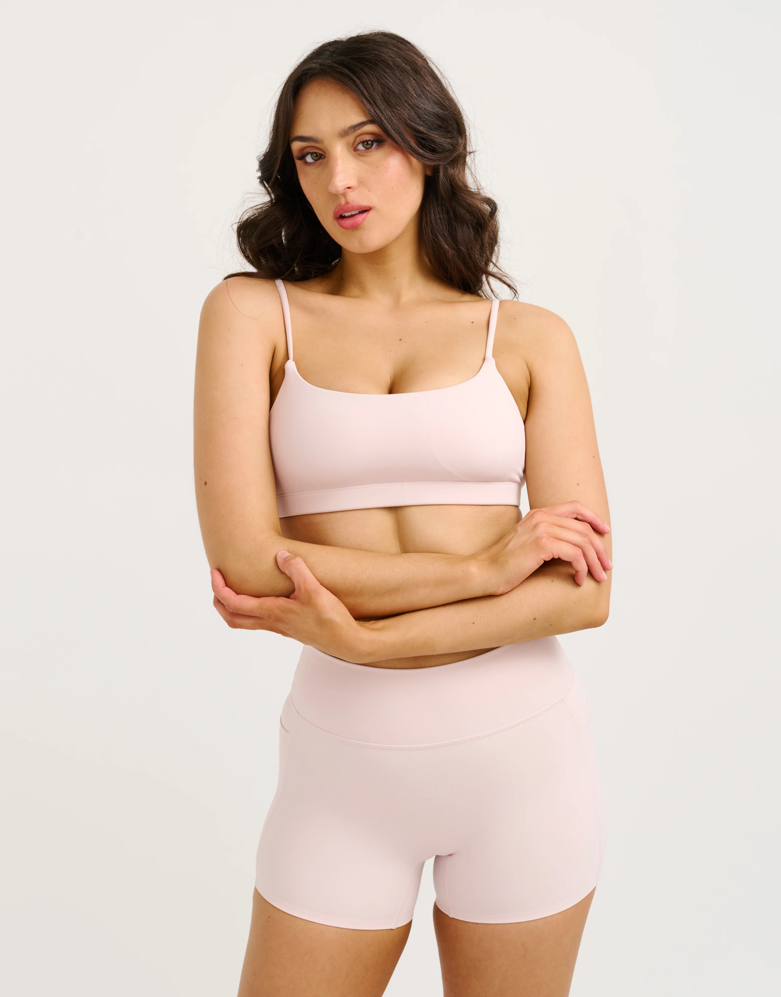 Lycra Seamless Sports Bra - Mauve - Image 5