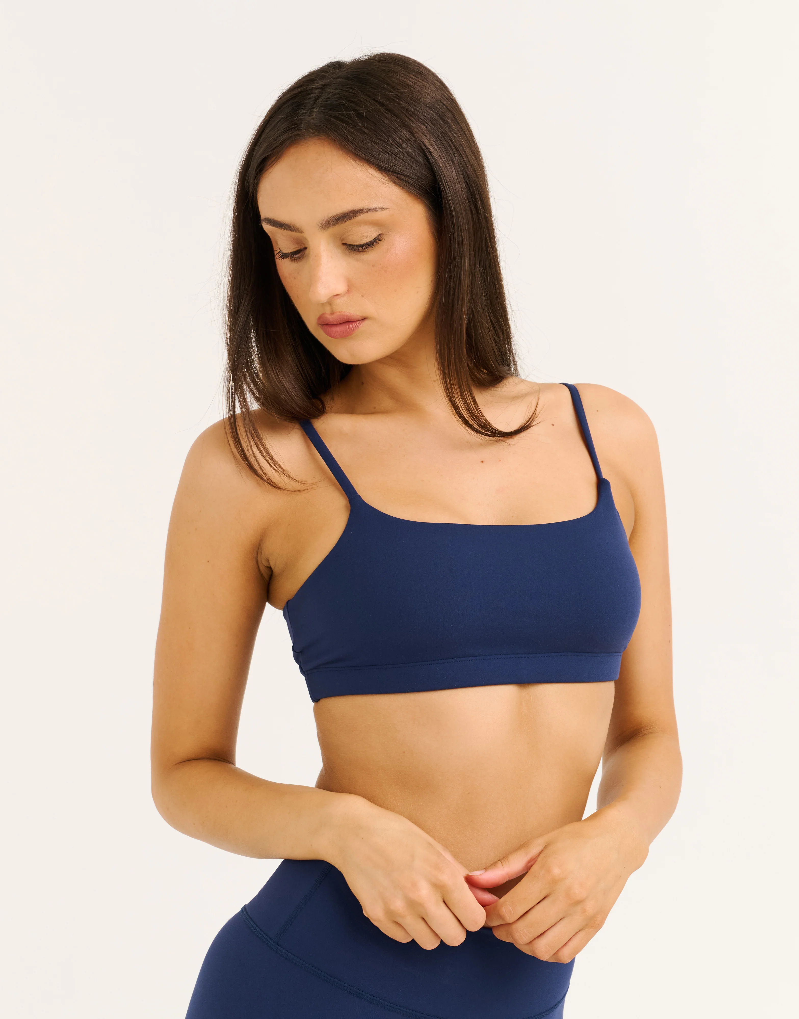 Lycra Seamless Sports Bra - Navy - Image 5