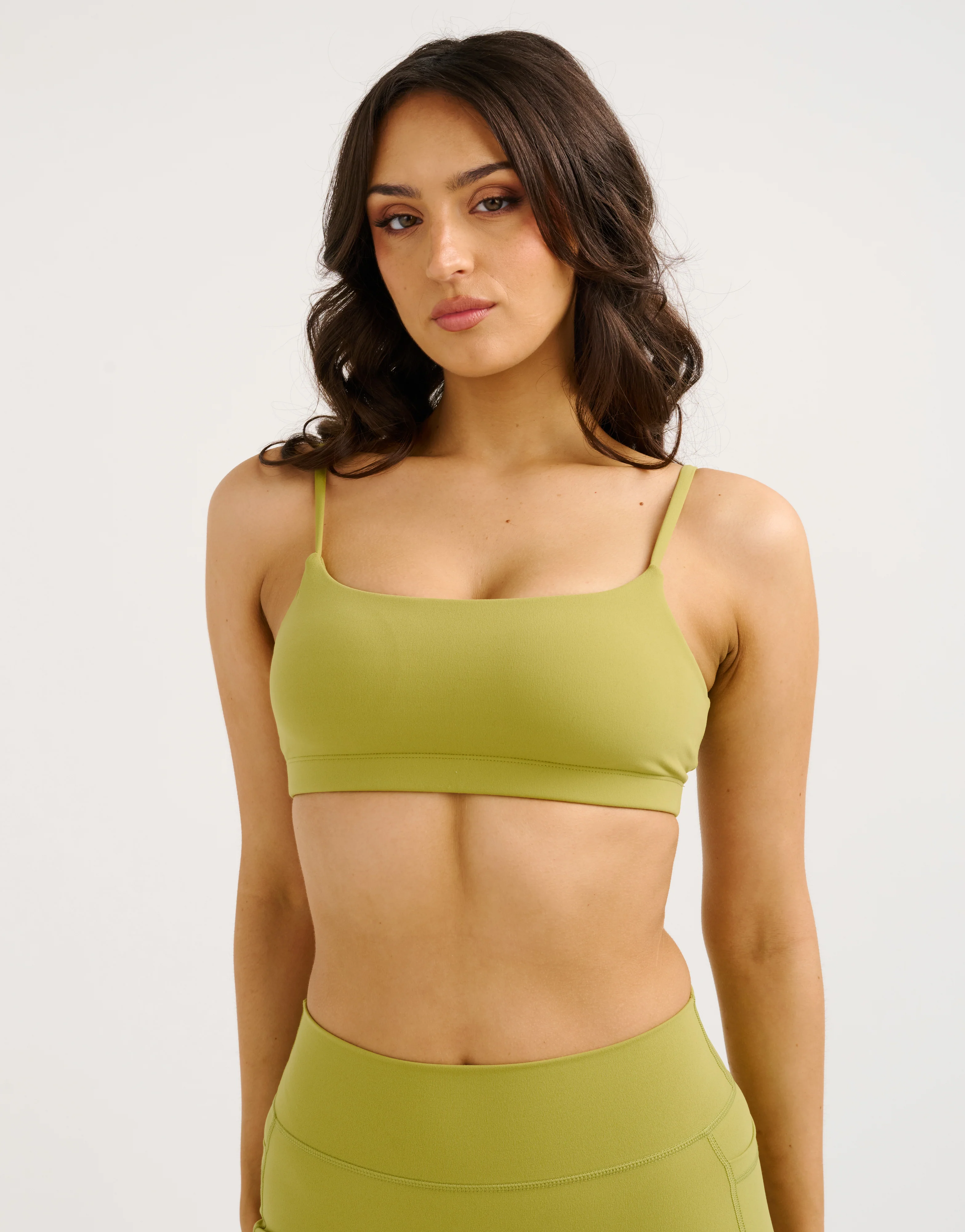 Lycra Seamless Sports Bra - Olive - Image 5