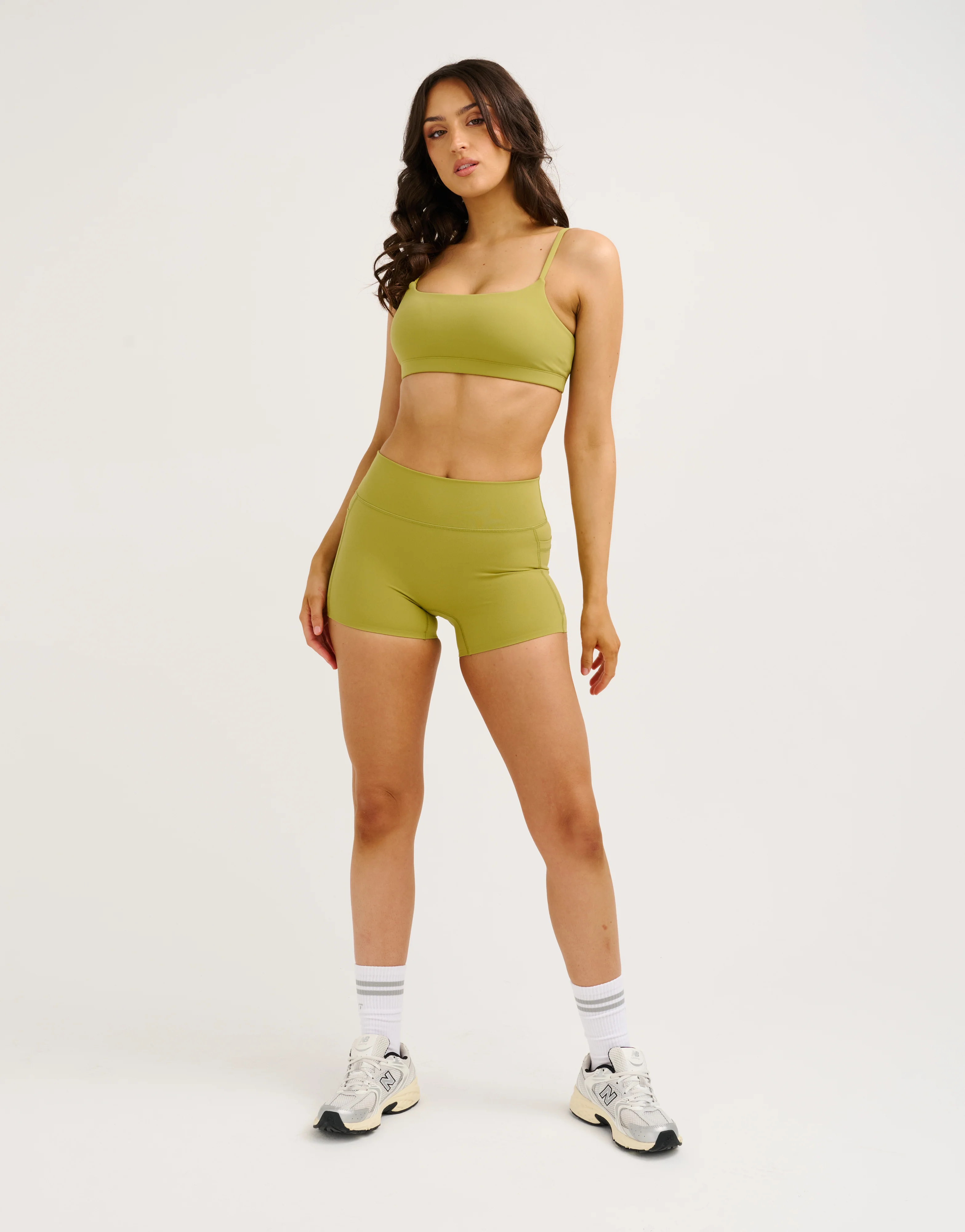 Lycra Seamless Sports Bra - Olive - Image 8