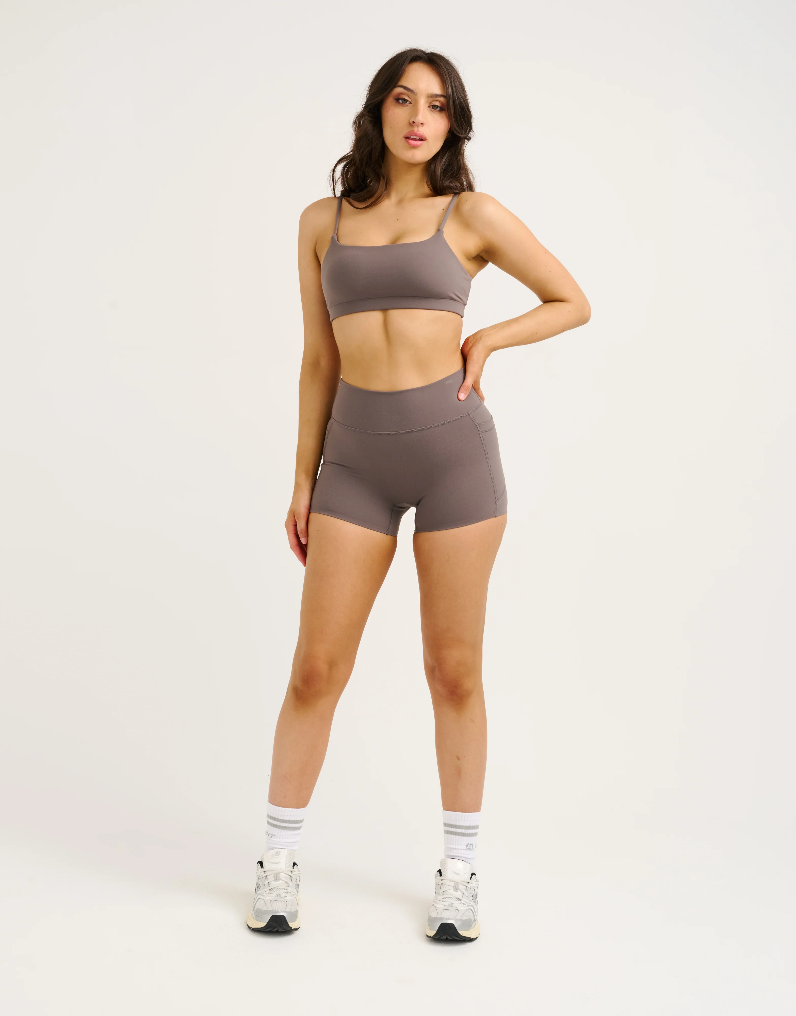 Lycra Seamless Sports Bra - Slate Grey - Image 6