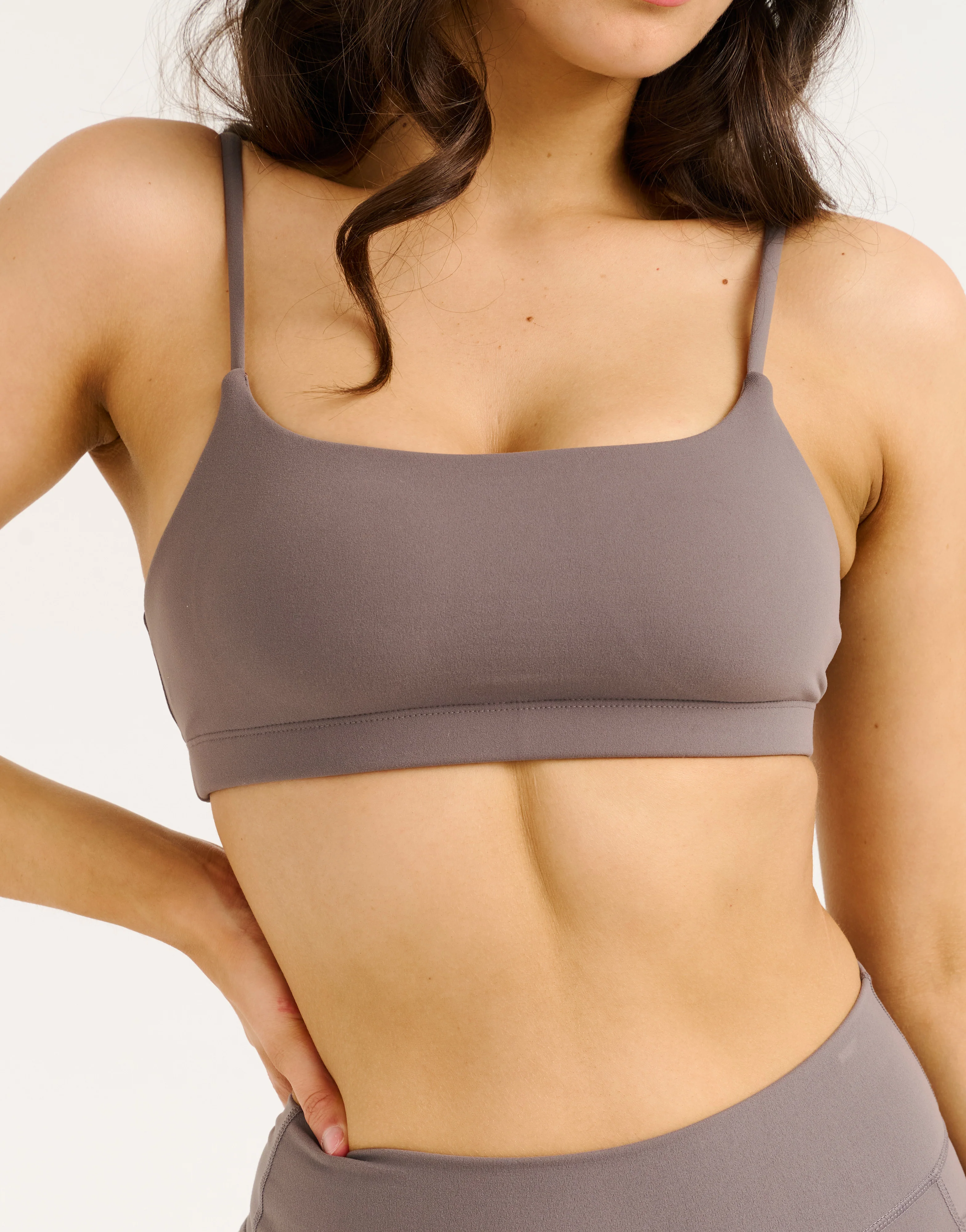 Lycra Seamless Sports Bra - Slate Grey - Image 7