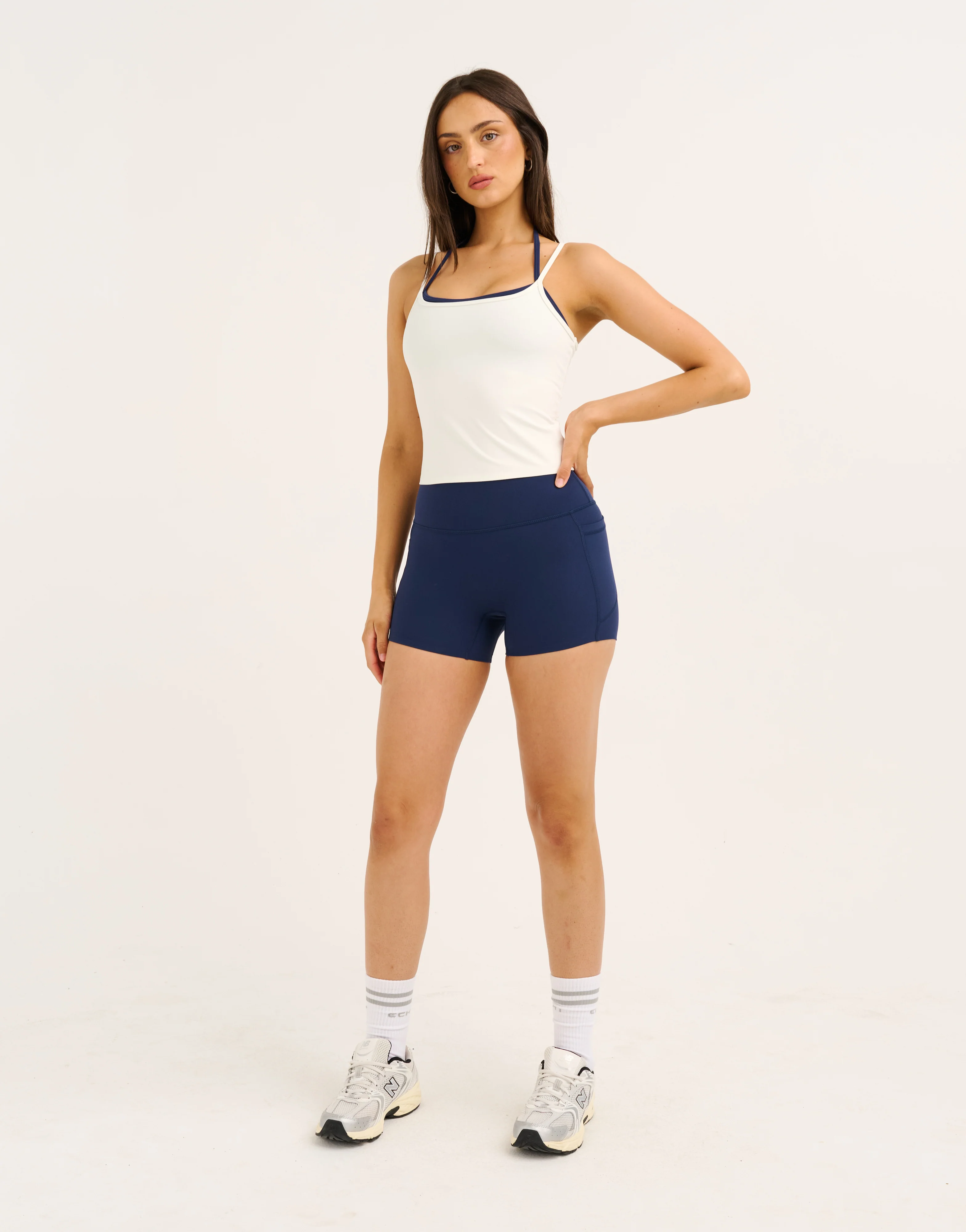 Lycra Seamless Tank - White - Image 14