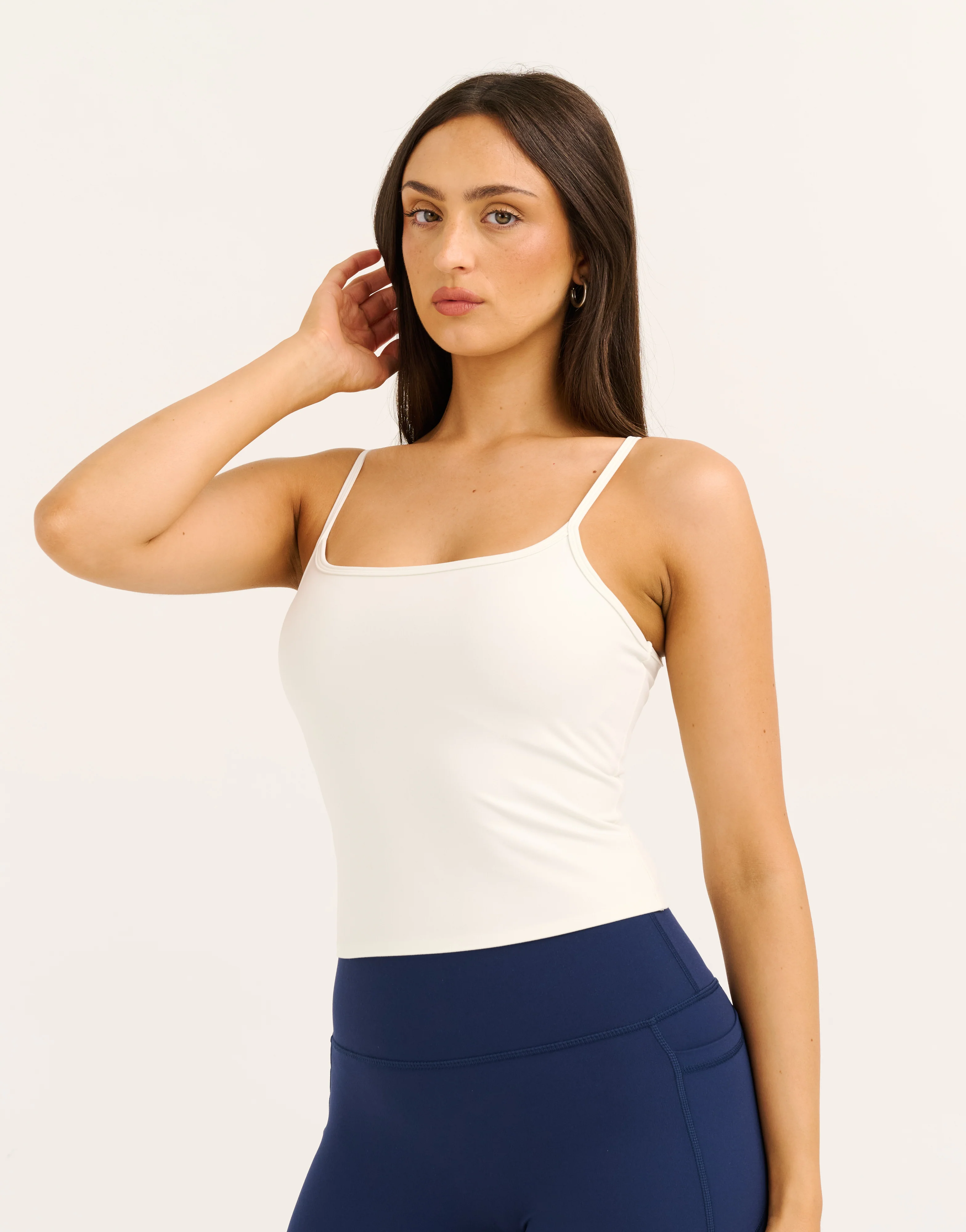 Lycra Seamless Tank - White - Image 7