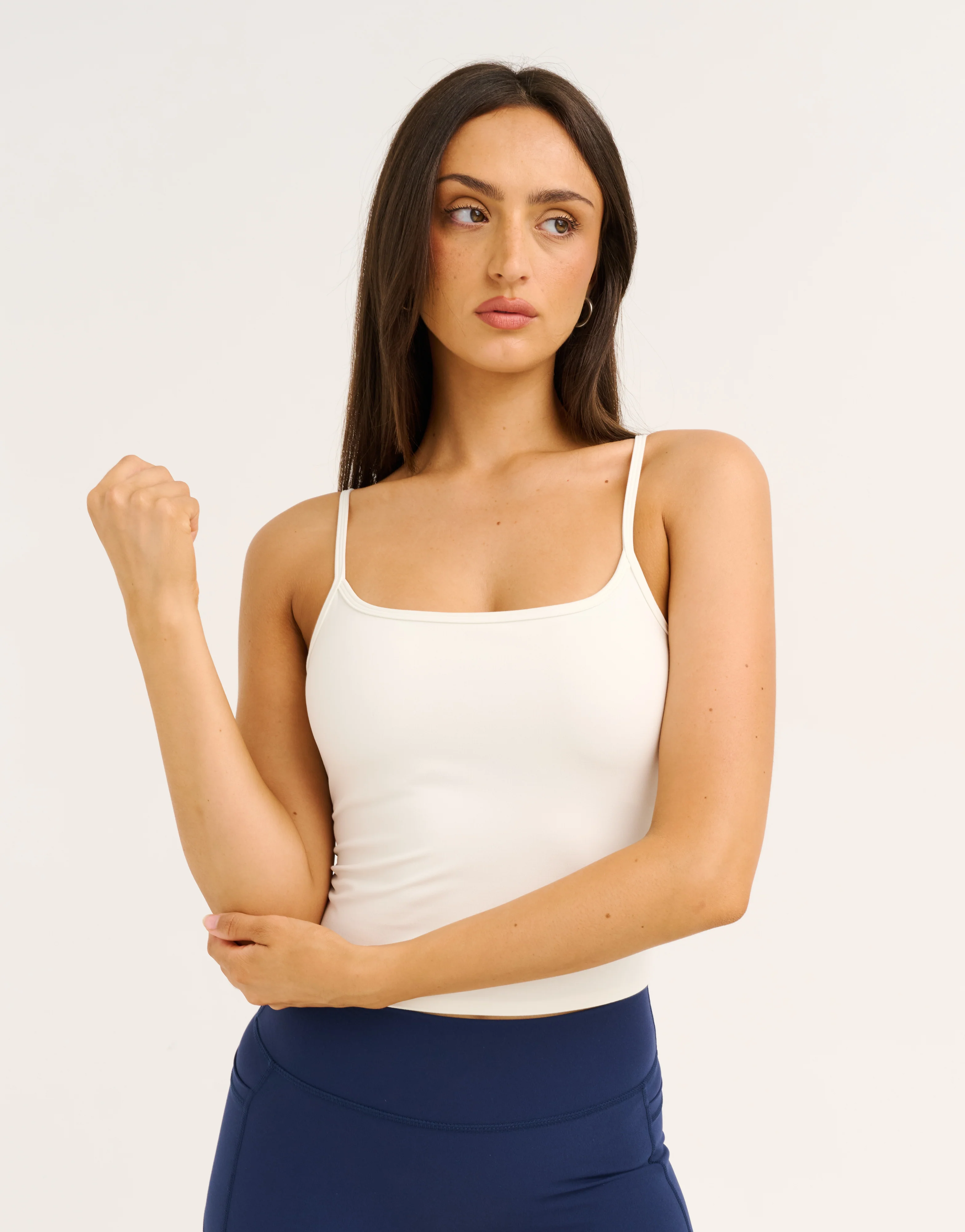 Lycra Seamless Tank - White - Image 9