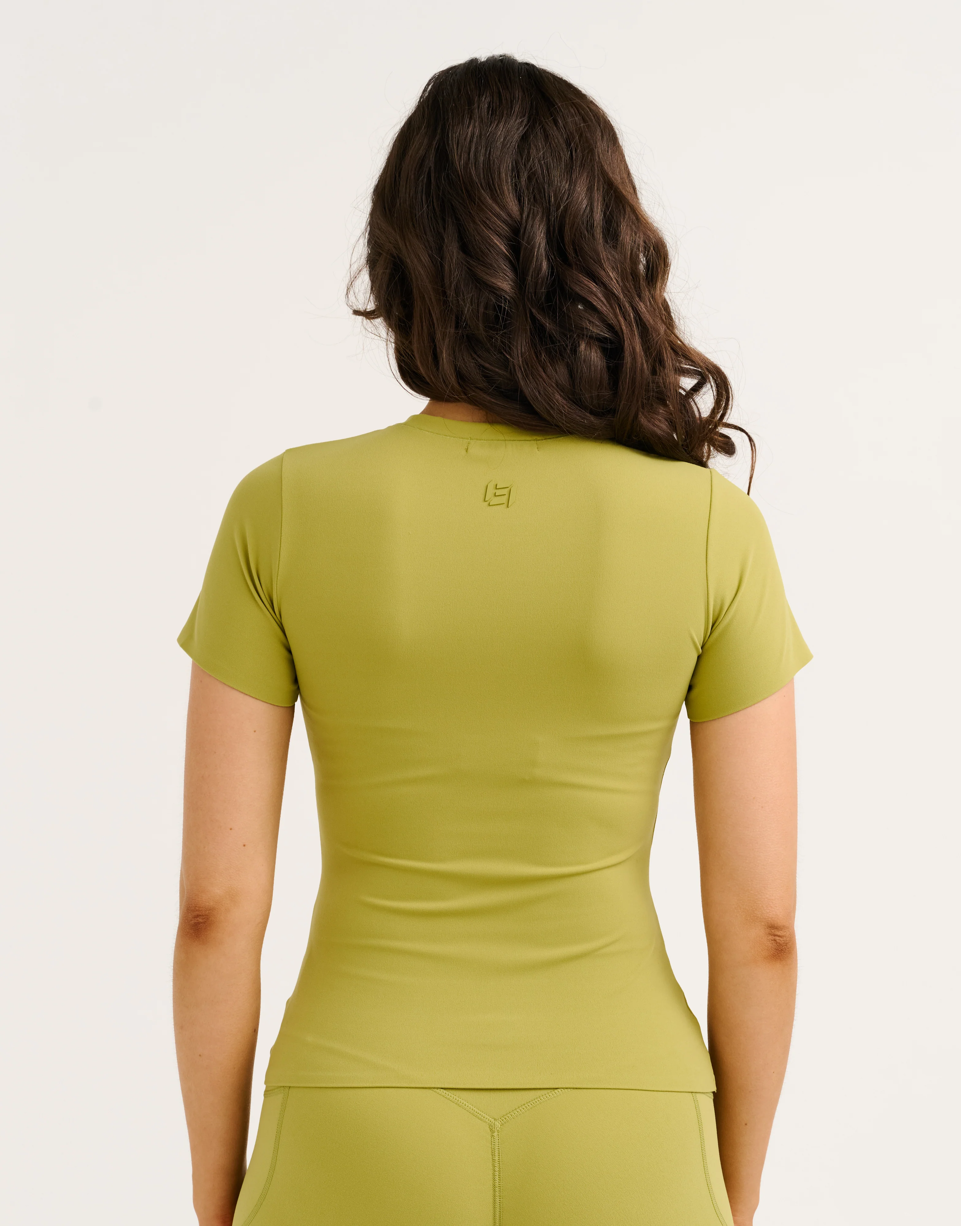 Lycra Seamless Tee - Olive - Image 2