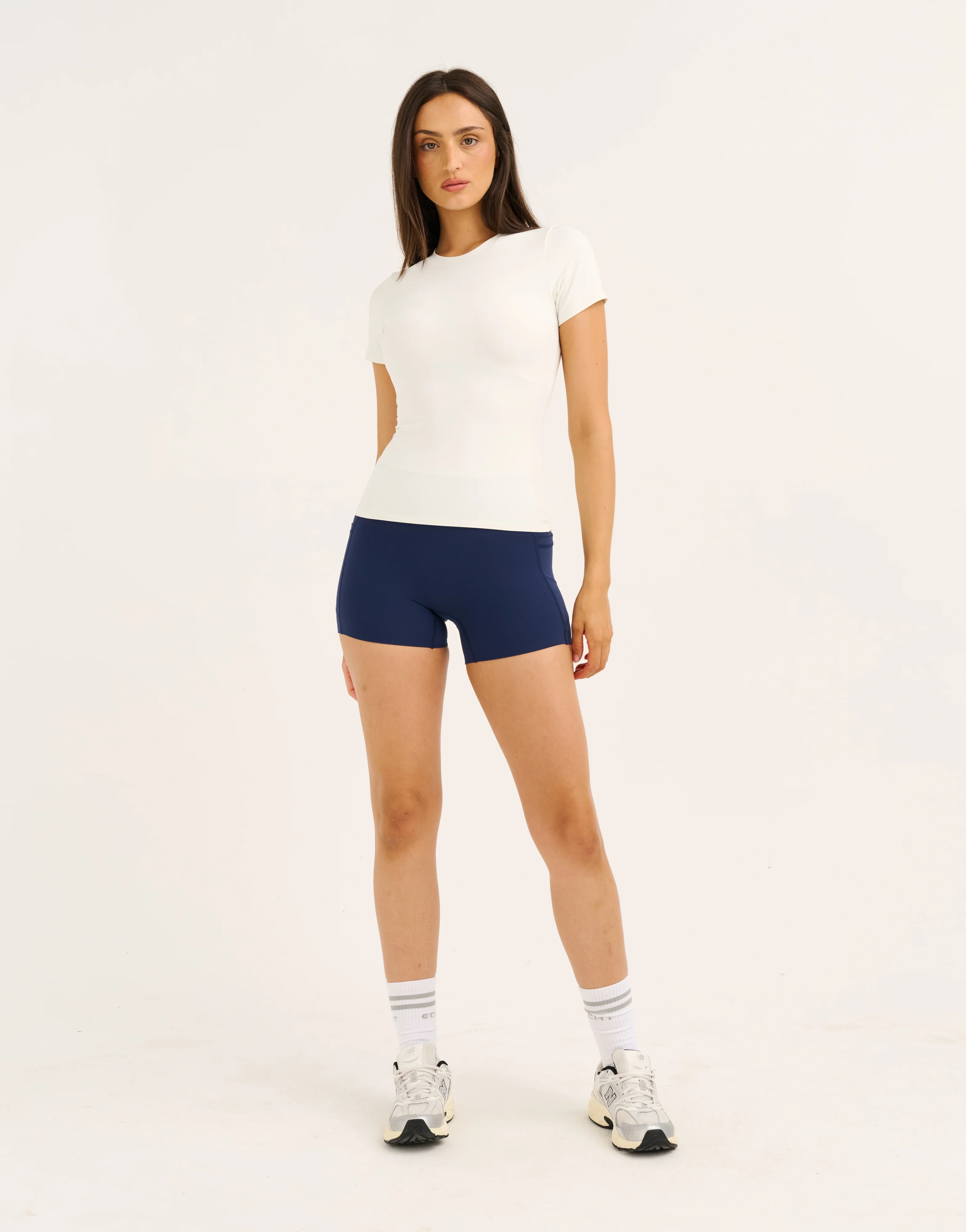 Lycra Seamless Tee - White - Image 6