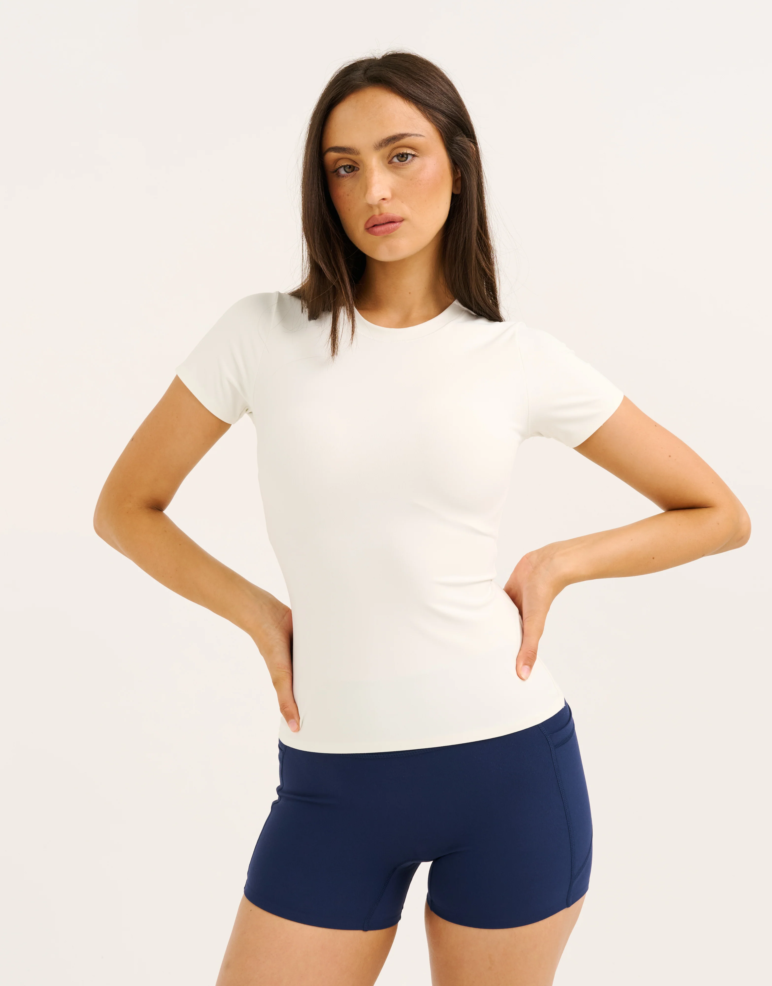 Lycra Seamless Tee - White - Image 7