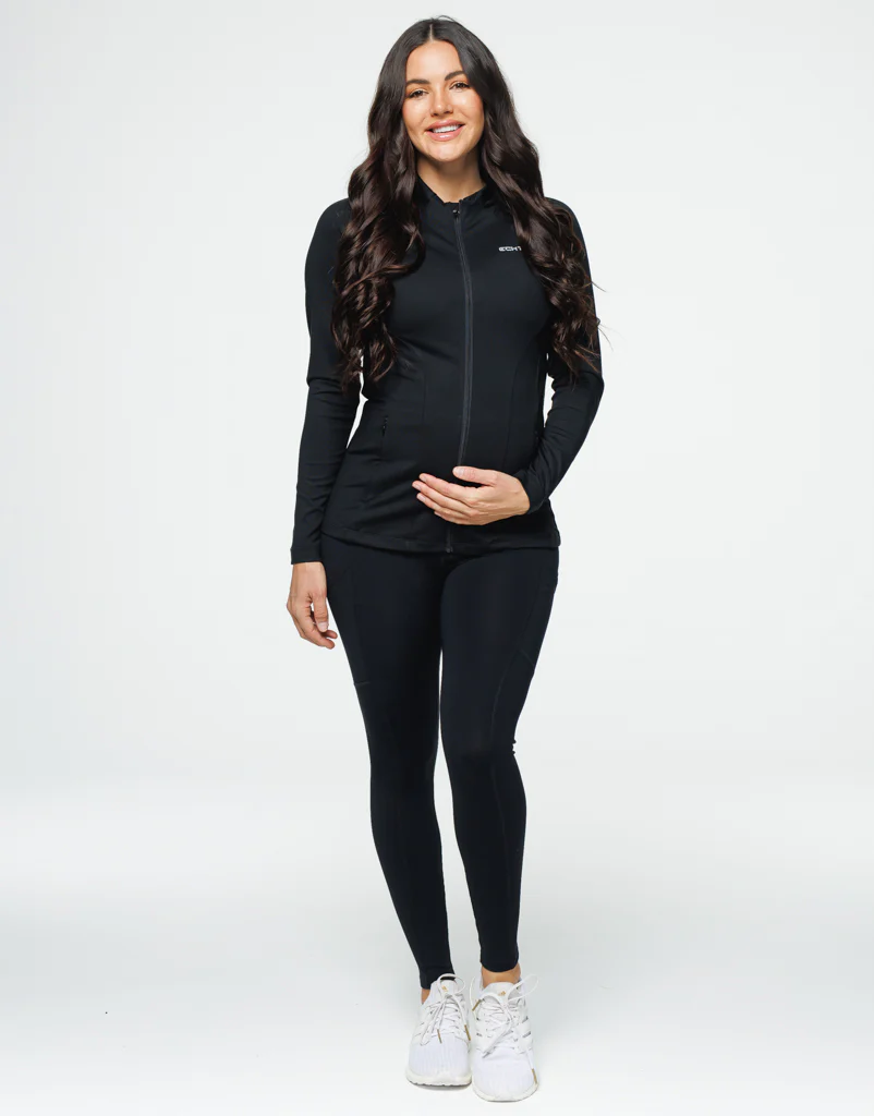 Maternity Pocket Leggings - Black - Image 6