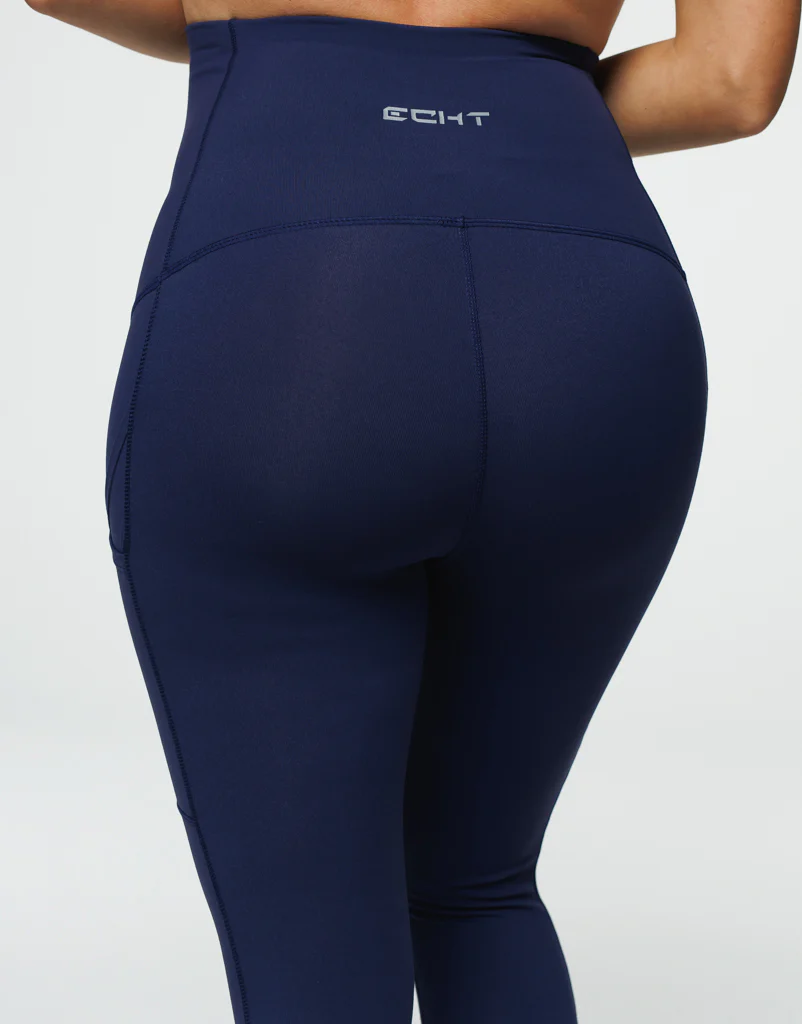 Maternity Pocket Leggings - Navy Blue - Image 8