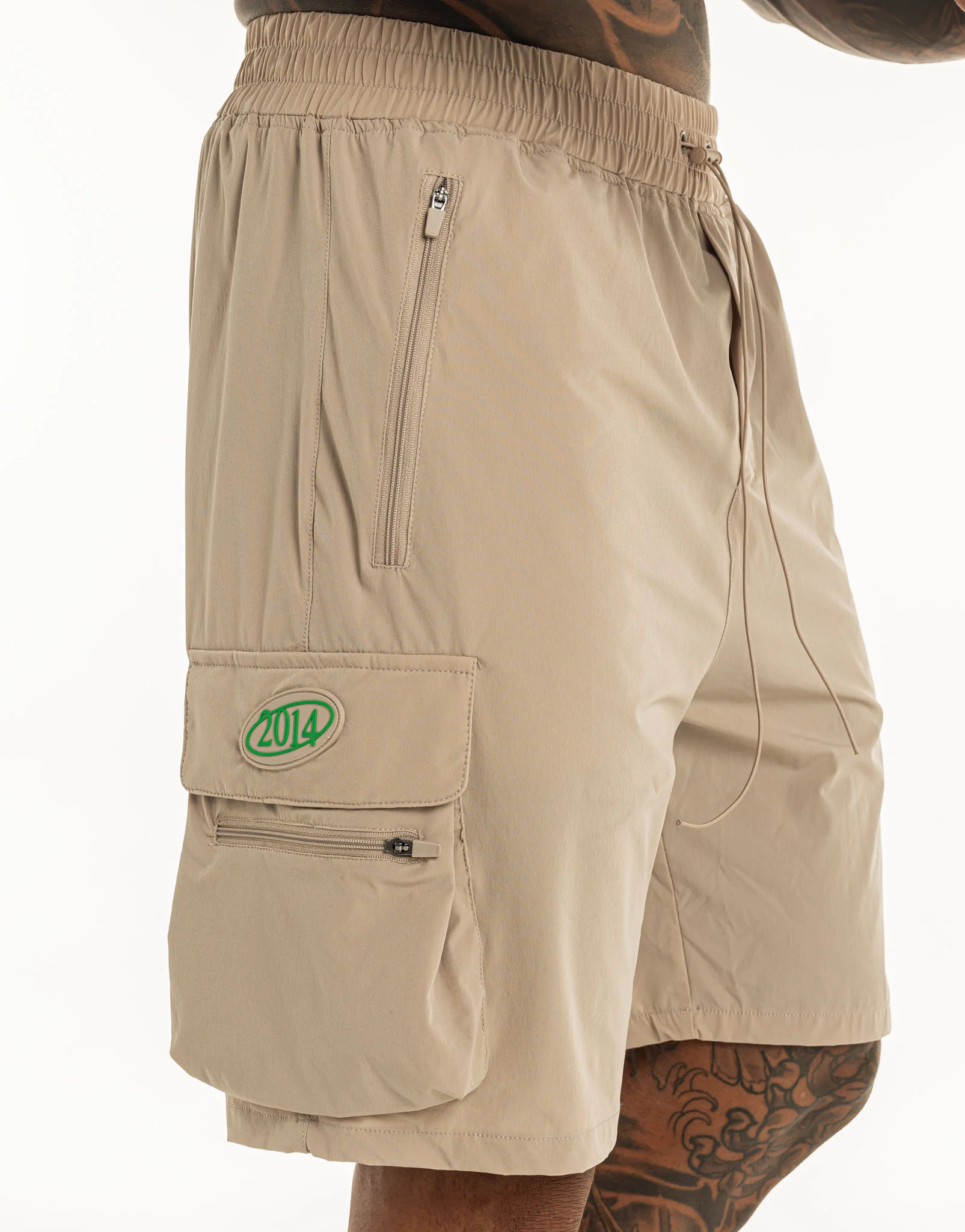 MLBRN Spear Shorts - Taupe Grey - Image 4