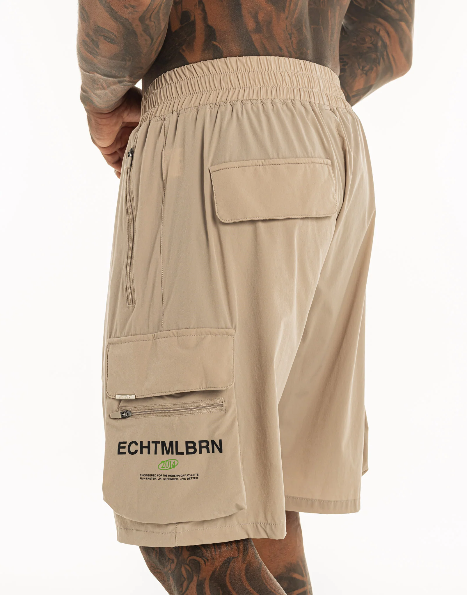 MLBRN Spear Shorts - Taupe Grey - Image 5