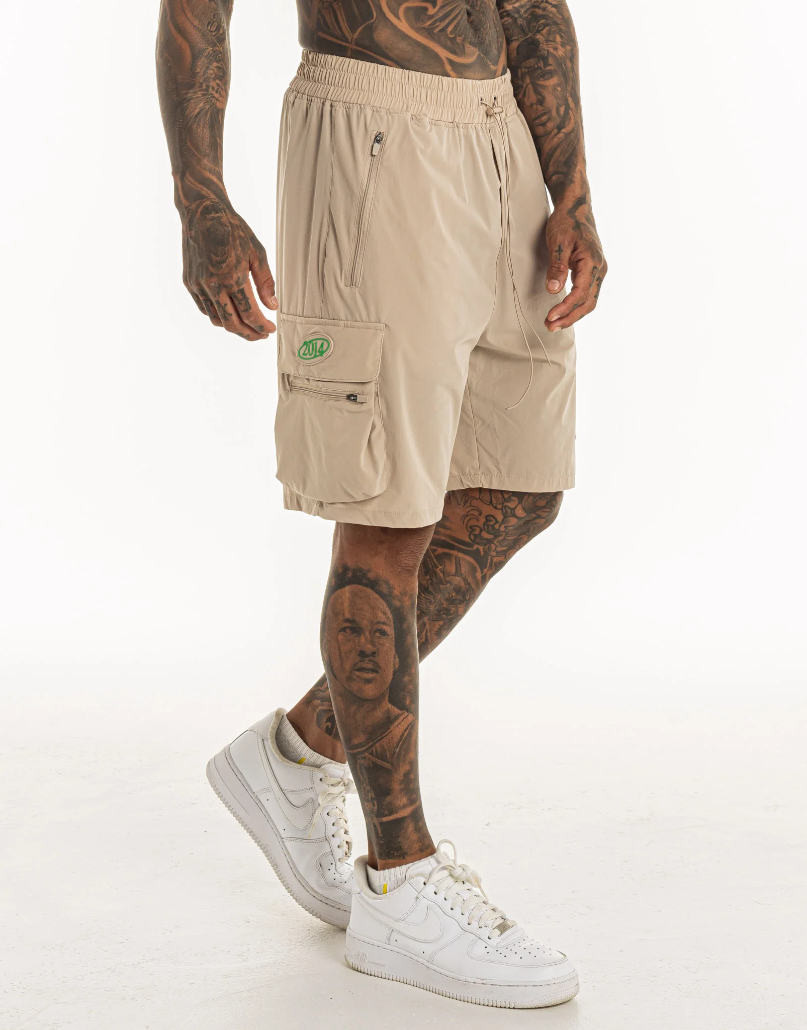 MLBRN Spear Shorts - Taupe Grey - Image 6